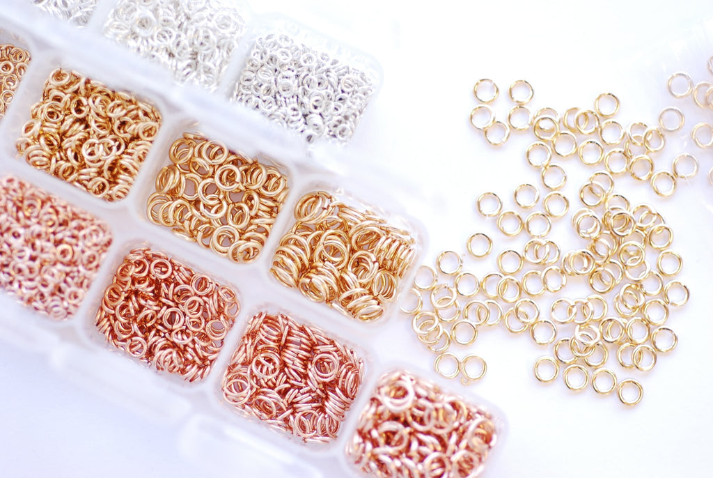 Wholesale 5mm 22ga Click & Lock Jump Rings 14kt Gold Filled