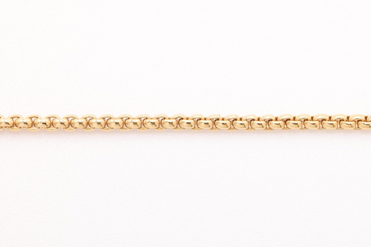0.8mm Venetian Box Chain, Gold - Filled, Bulk DIY Spool Pay Per Foot Jewelry Making Chain - HarperCrown