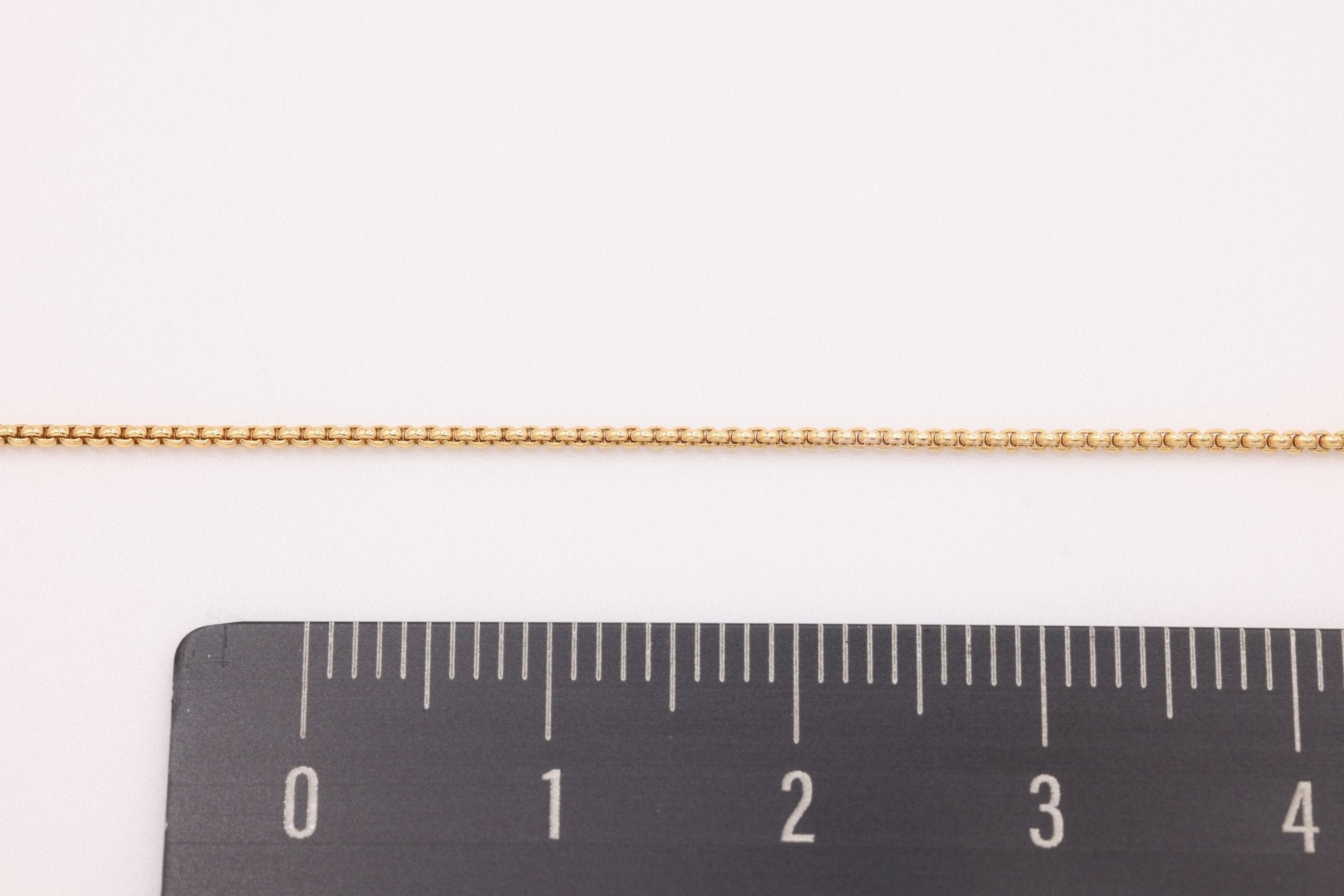 0.8mm Venetian Box Chain, Gold - Filled, Bulk DIY Spool Pay Per Foot Jewelry Making Chain - HarperCrown