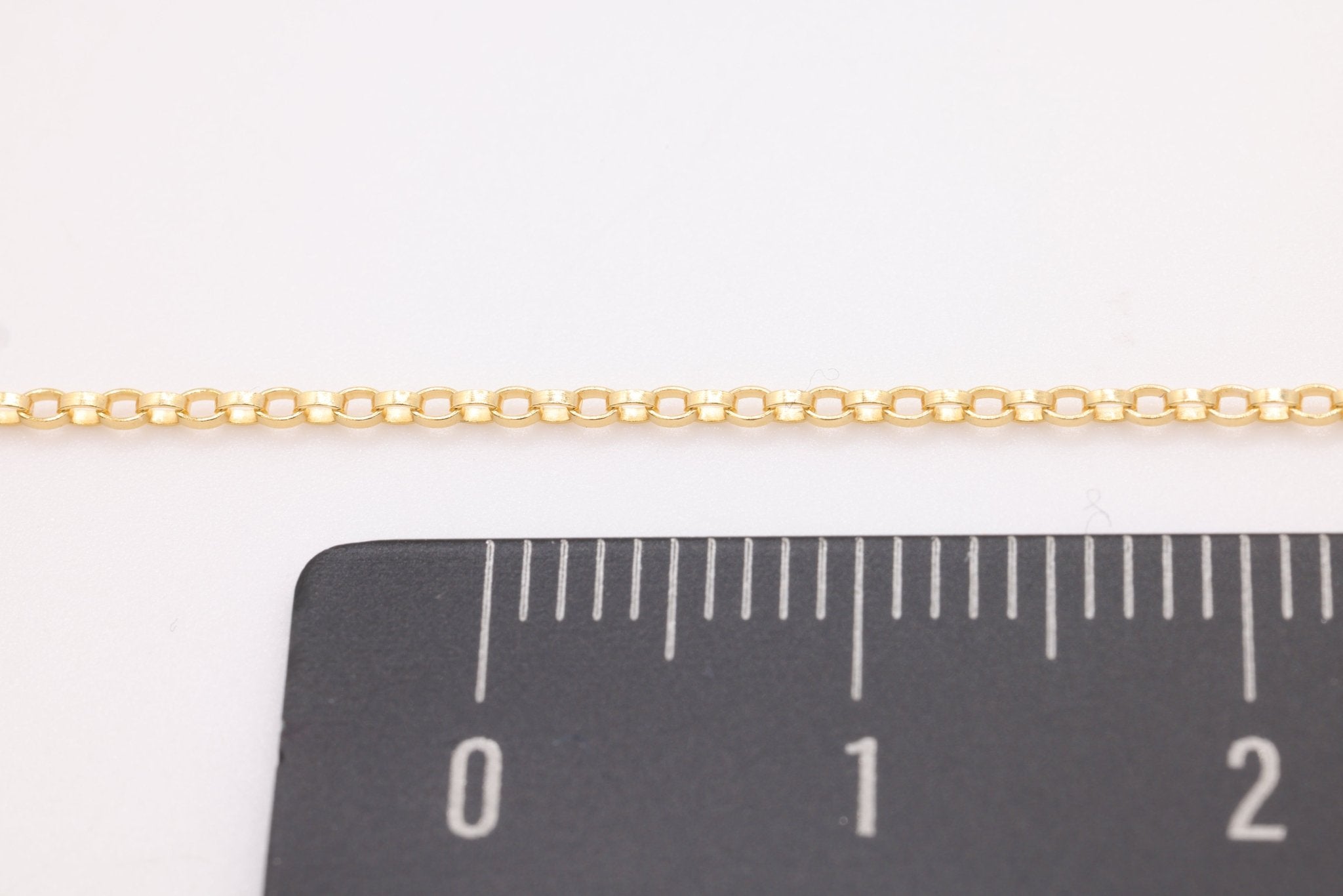 1.2mm Rolo Chain, 14/20 Gold - Filled, Wholesale, Pay Per Foot Jewelry Making Chain - HarperCrown
