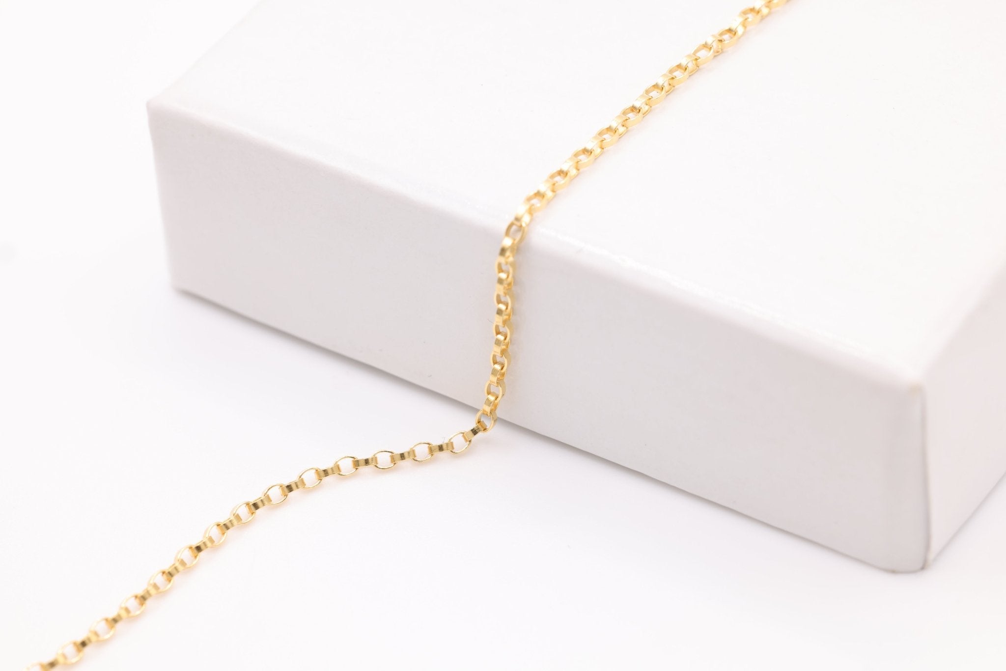 1.2mm Rolo Chain, 14/20 Gold - Filled, Wholesale, Pay Per Foot Jewelry Making Chain - HarperCrown