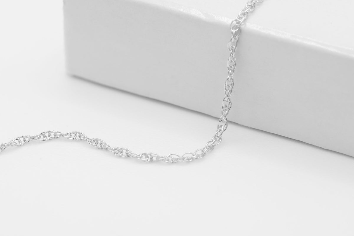 1.2mm Rope Chain, 925 Sterling Silver, Wholesale, Pay Per Foot, Bulk Uncut Spools For Jewelers - HarperCrown