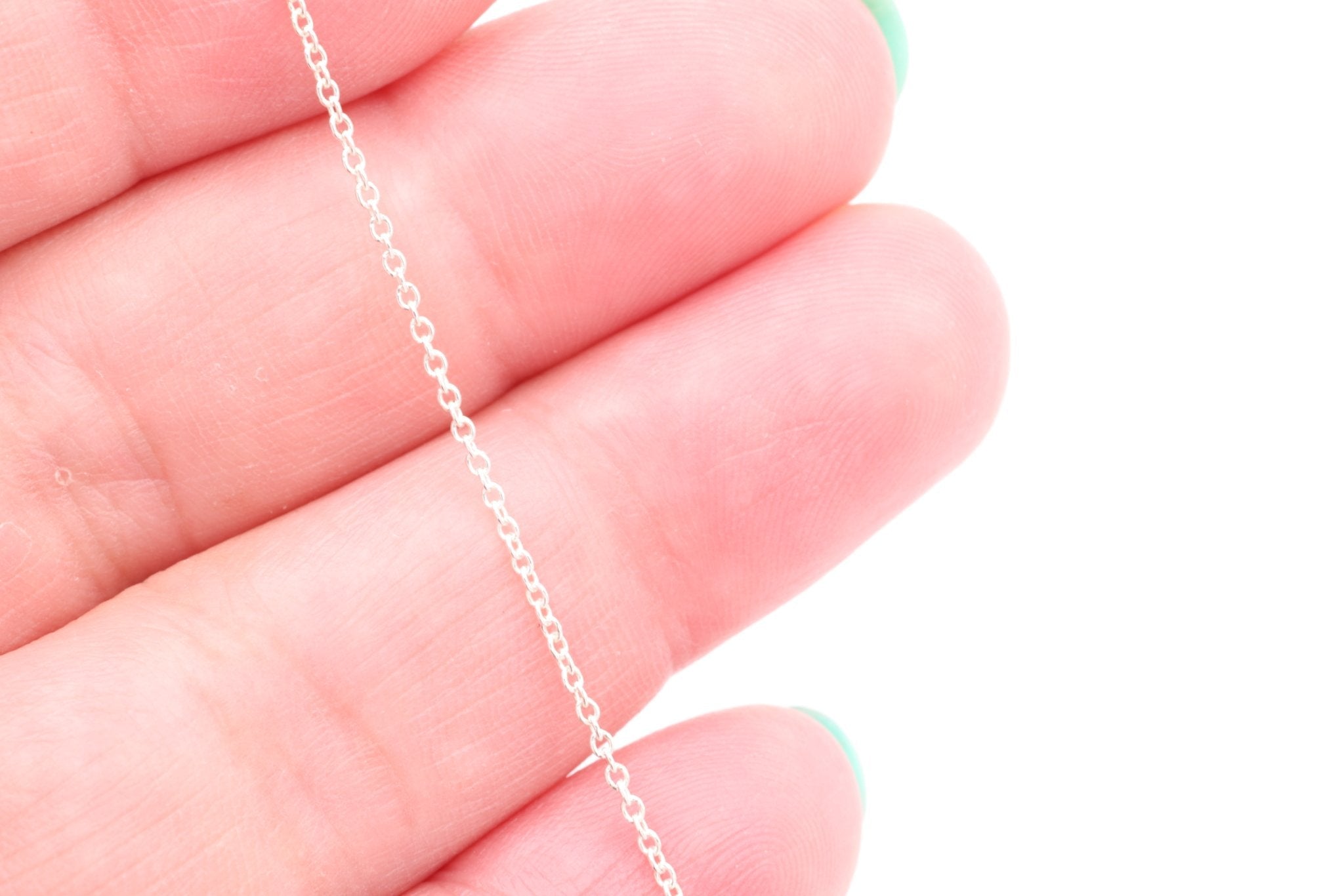 1.2mm Round Cable Chain, Gold - Filled or Sterling Silver, Bulk Pay Per Foot Uncut Spools For Jewelers - HarperCrown