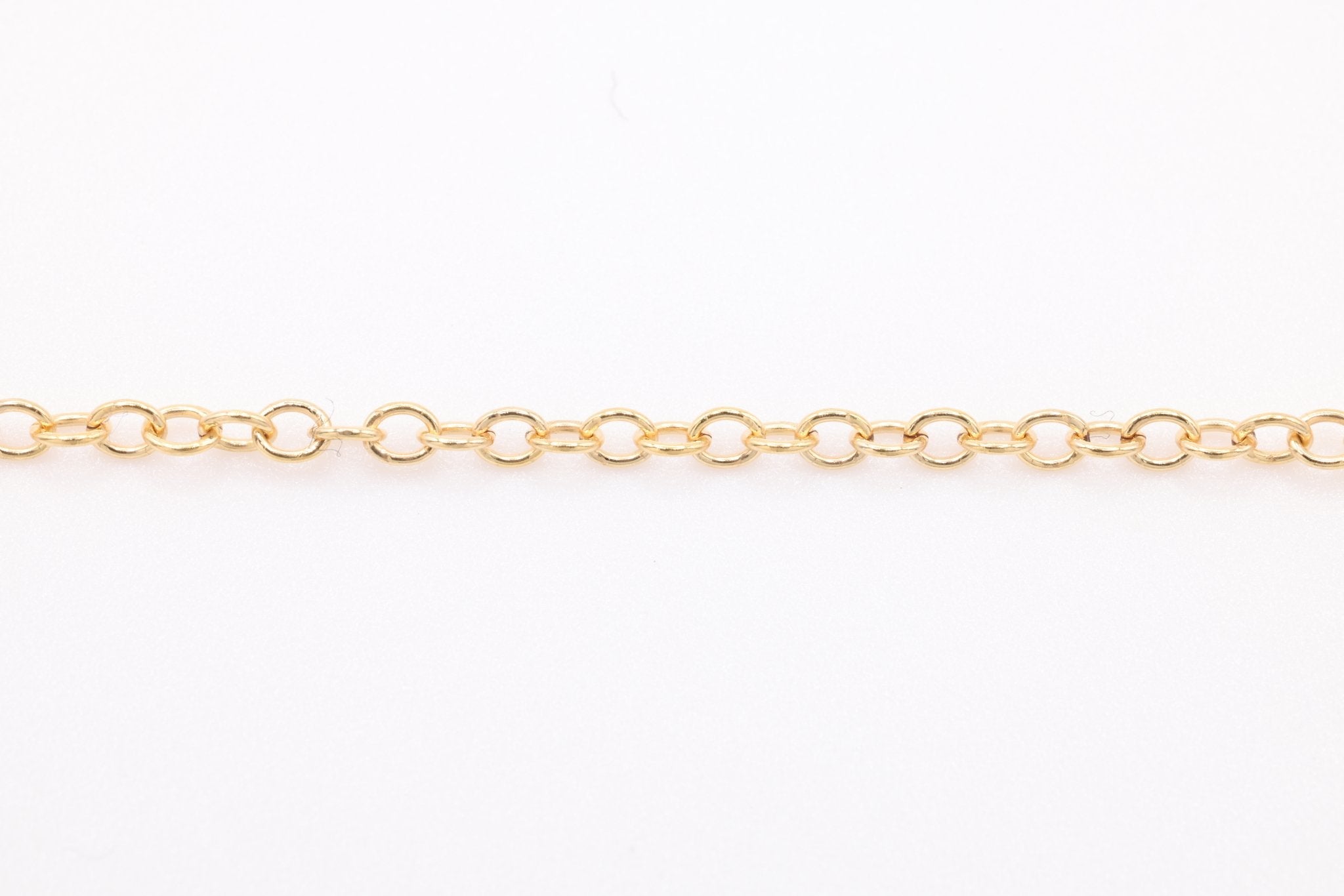 1.2mm Round Cable Chain, Gold - Filled or Sterling Silver, Bulk Pay Per Foot Uncut Spools For Jewelers - HarperCrown