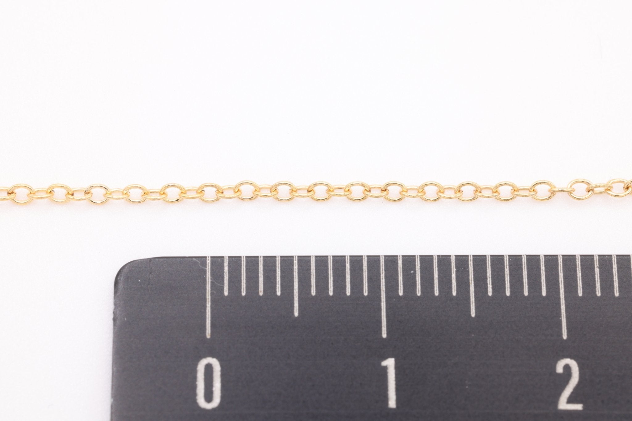 1.2mm Round Cable Chain, Gold - Filled or Sterling Silver, Bulk Pay Per Foot Uncut Spools For Jewelers - HarperCrown