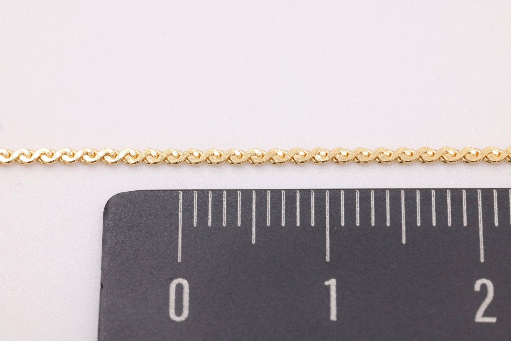 1.2mm Serpentine Chain, 14/20 Gold - Filled, Wholesale, Pay Per Foot, Jewelry Making Chain - HarperCrown