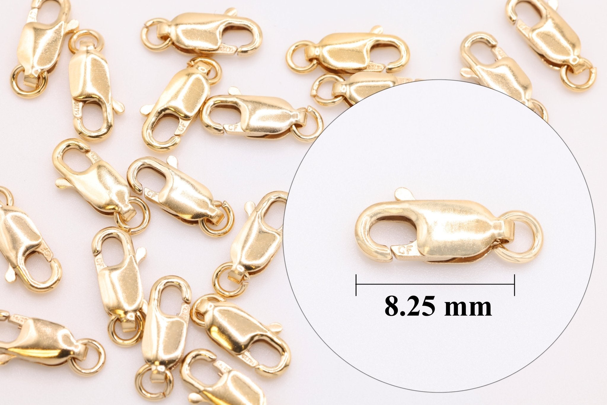 14/20 Gold - Filled 8.25mm Lobster Claw Clasp - HarperCrown