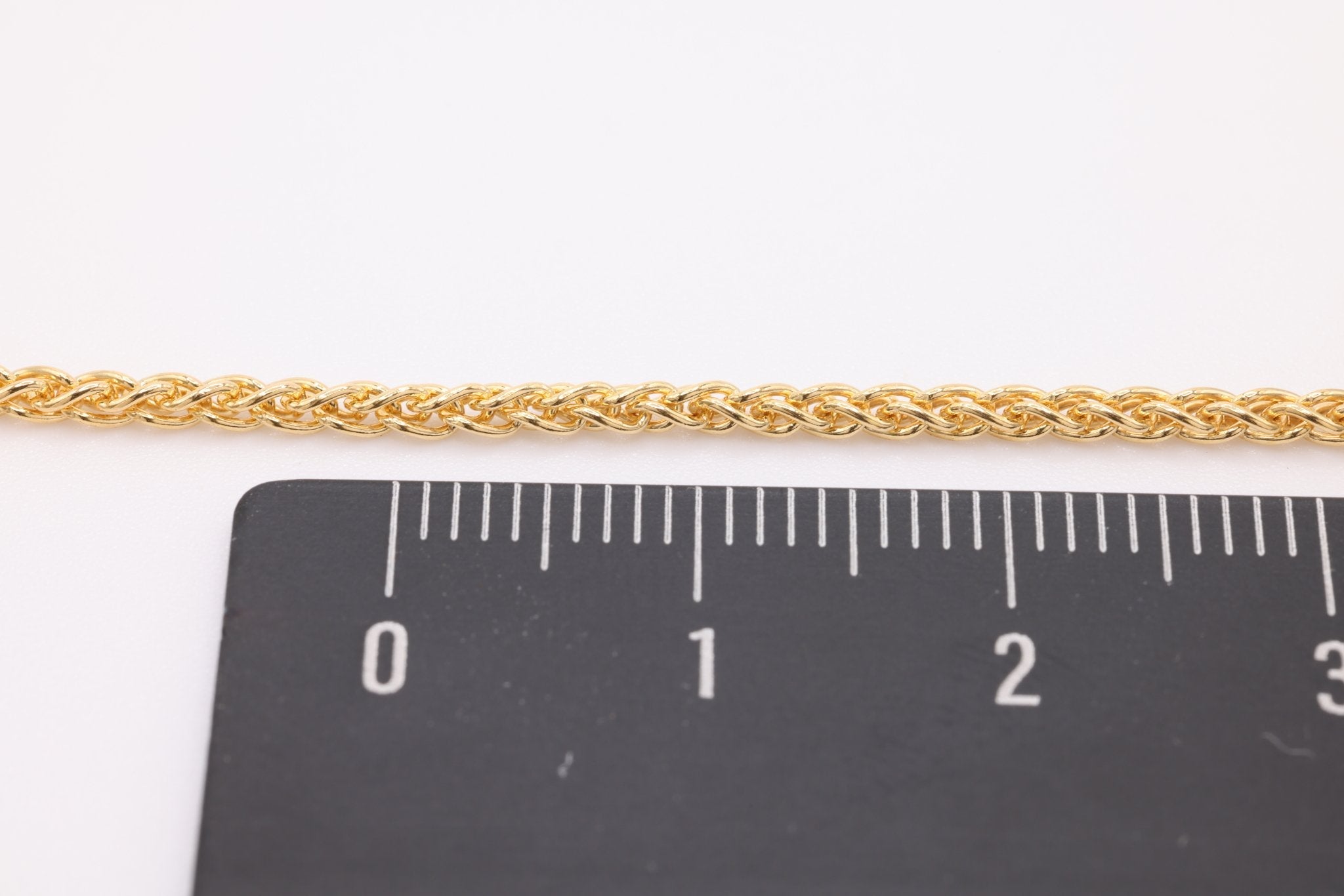 14K Gold-Filled 1.8 mm Wheat Chain, Wholesale Jewelry Making Wheat Chain - HarperCrown