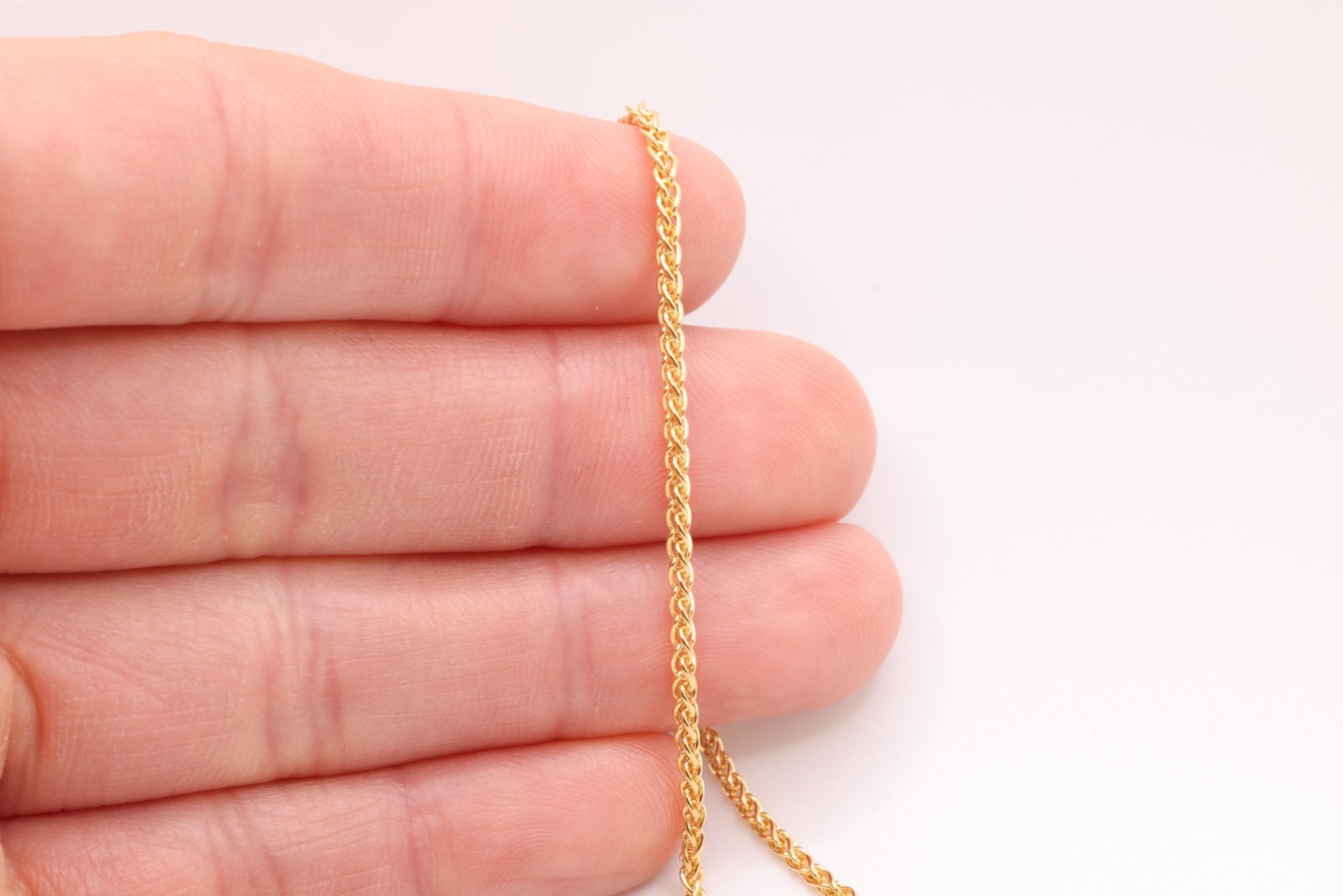 14K Gold-Filled 1.8 mm Wheat Chain, Wholesale Jewelry Making Wheat Chain - HarperCrown