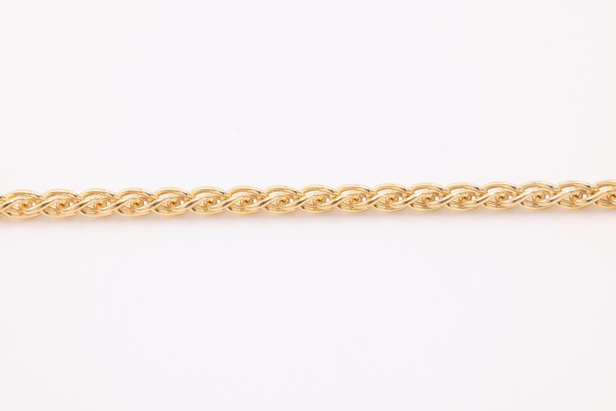 14K Gold-Filled 2.5mm Wheat Chain, Wholesale Jewelry Making Wheat Chain - HarperCrown