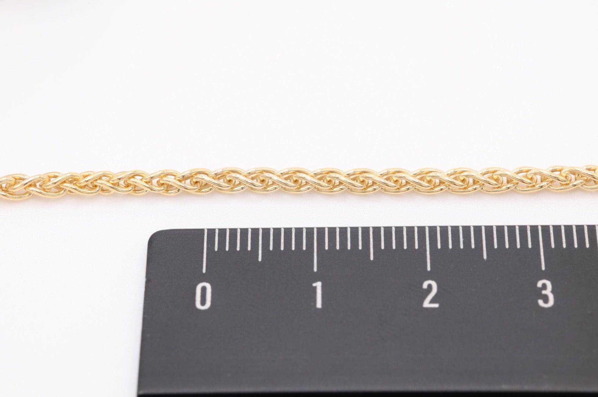 14K Gold-Filled 2.5mm Wheat Chain, Wholesale Jewelry Making Wheat Chain - HarperCrown