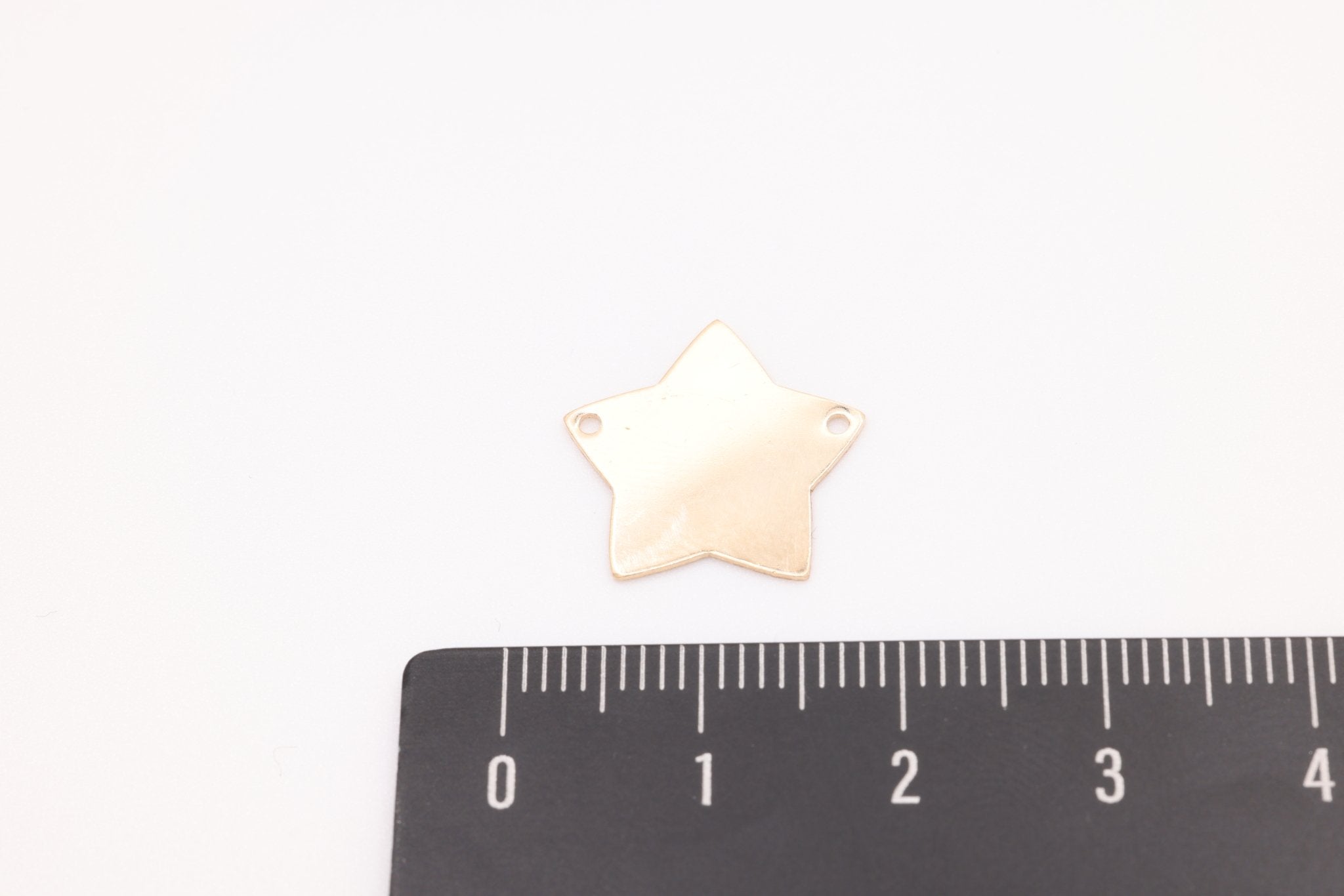 14K Gold-Filled Star Connector Charm, Blank Star Connector, Celestial Jewelry Making Charm - HarperCrown