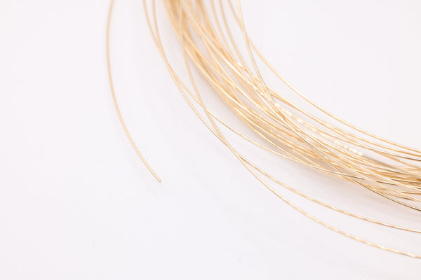 14k Gold Filled Wire, 24 Gauge 0.5mm, Gold Wire, Half Hard Jewelry Wire - HarperCrown