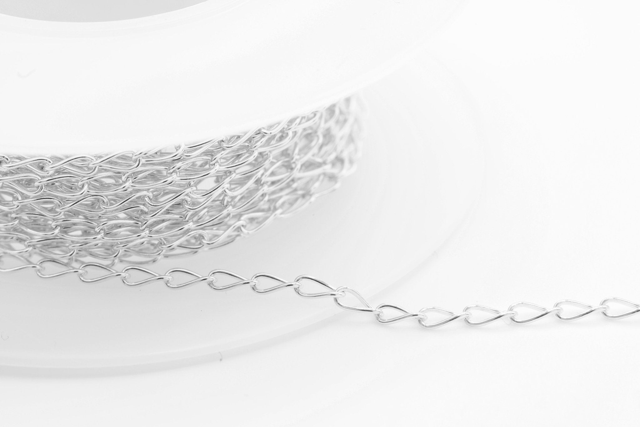 1.6mm Curb Chain, 925 Sterling Silver, Wholesale, Pay Per Foot Jewelry Making Chain - HarperCrown