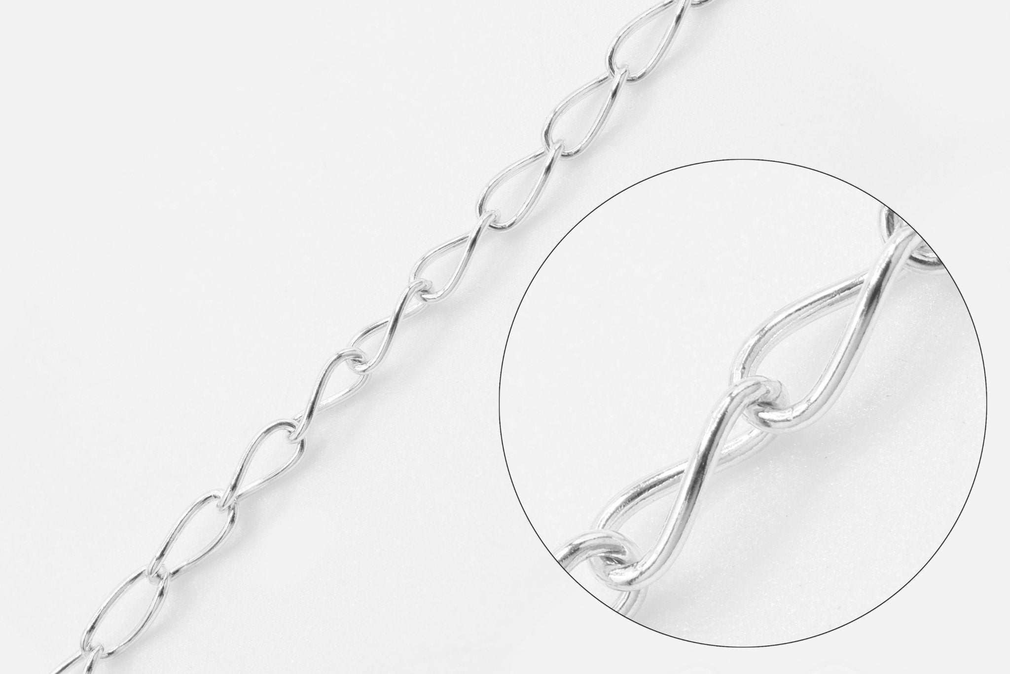 1.6mm Curb Chain, 925 Sterling Silver, Wholesale, Pay Per Foot Jewelry Making Chain - HarperCrown