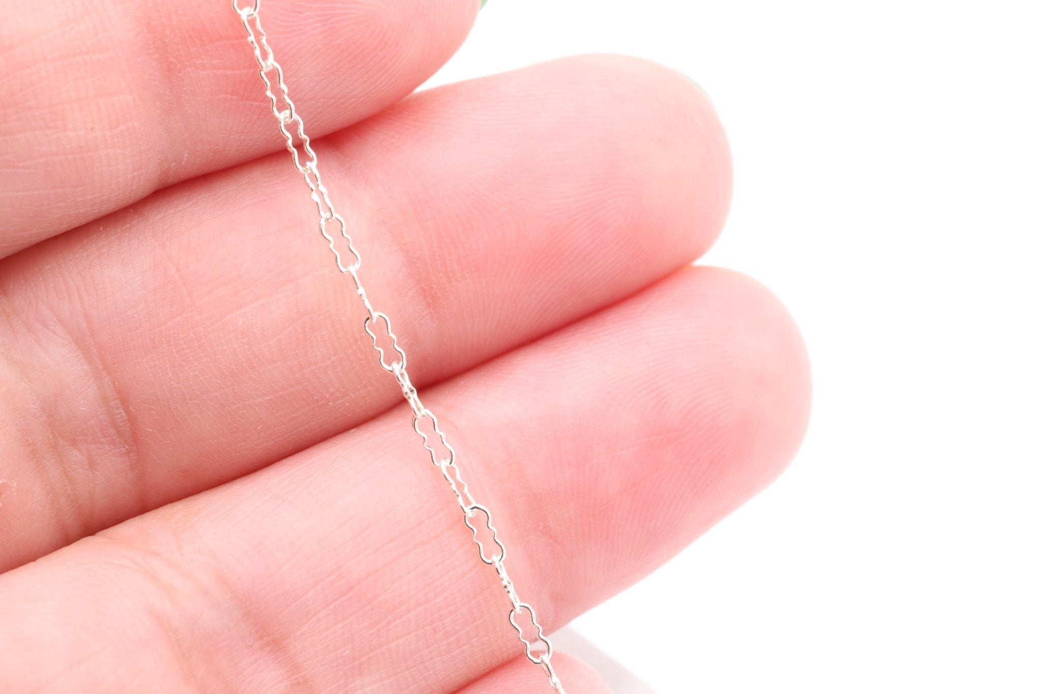 1.7mm, 2mm Krinkle Chain, Gold - Filled or Sterling Silver, Wholesale Uncut Chain for Jewelry Making - HarperCrown