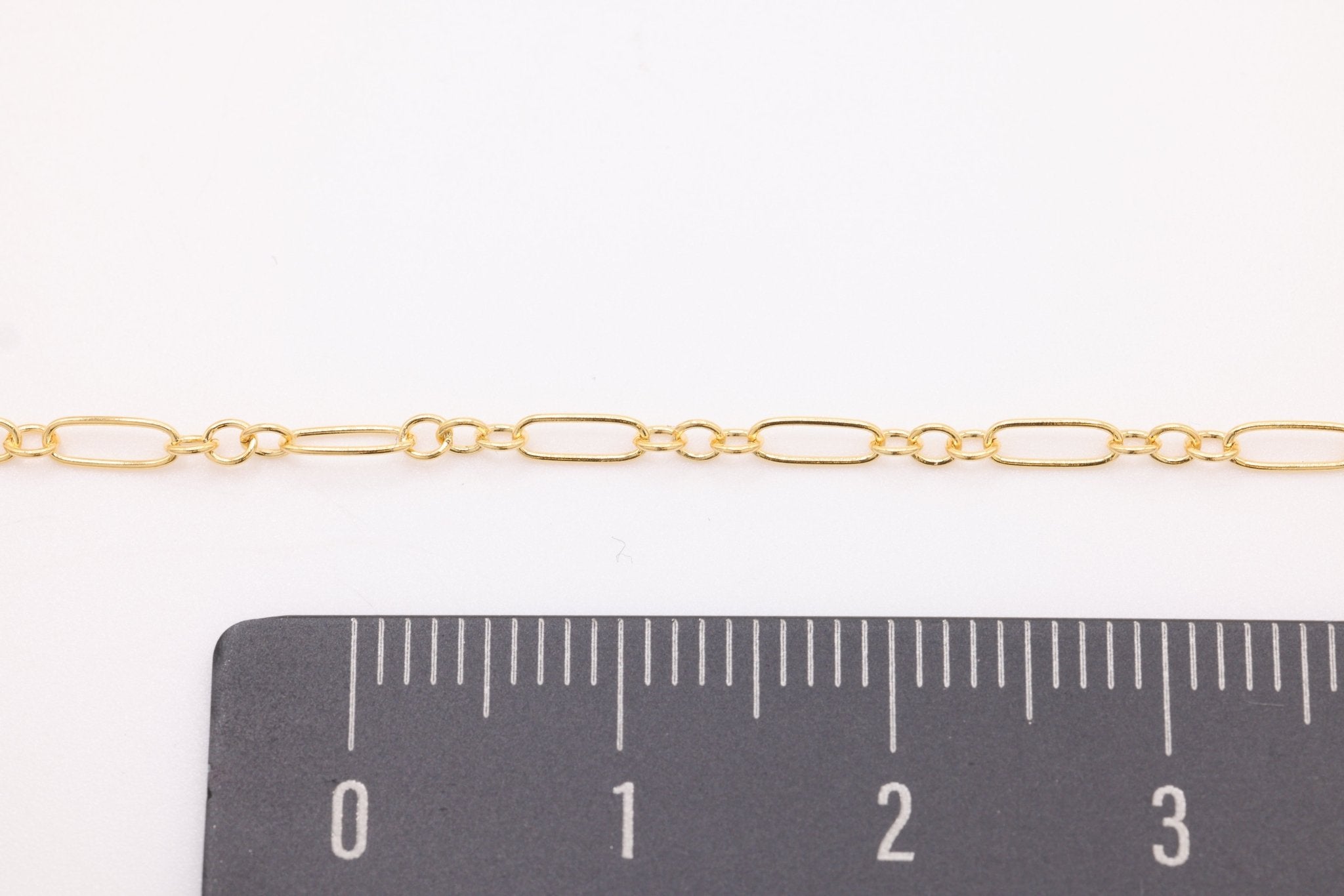 1.7mm Long & Short Chain Round, 14/20 Gold - Filled, Wholesale, Pay Per Foot Jewelry Making Chain - HarperCrown