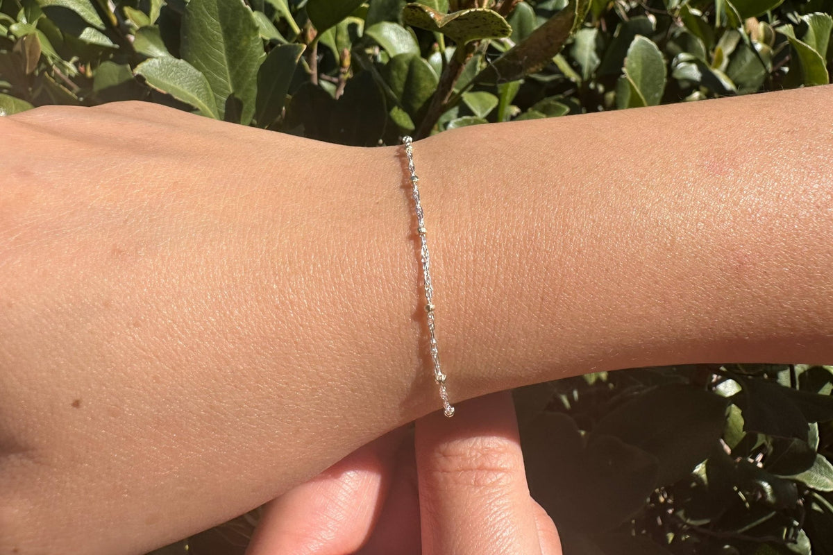 1.8mm Bead Satellite Chain, 14/20 Gold-Filled and 925 Sterling Silver, Wholesale, Pay Per Foot, Roundel Bead, Jewelry Making Chain - HarperCrown
