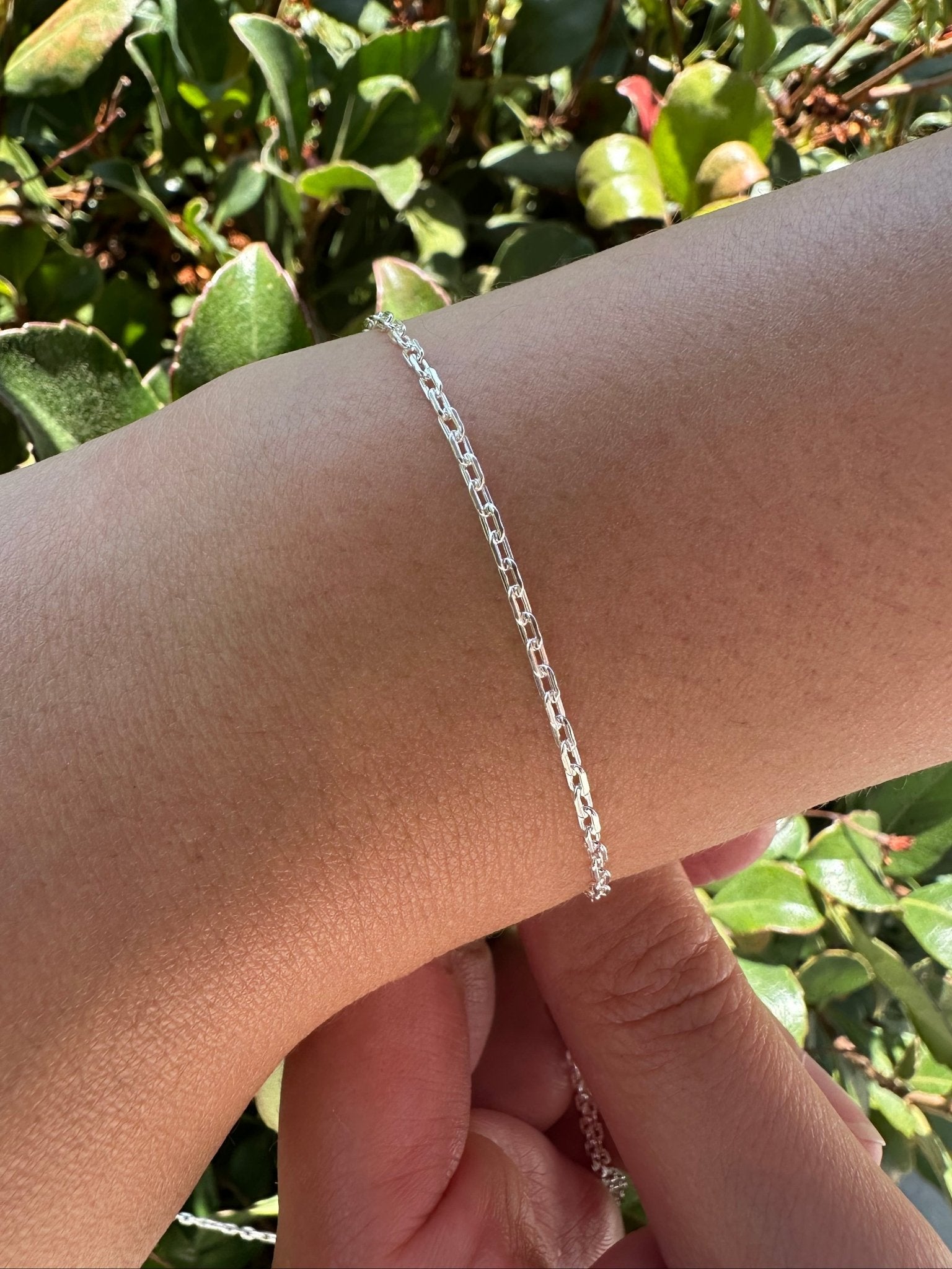 1.8mm Flat Oval Textured Cable Chain, 925 Sterling Silver, Wholesale, Pay Per Foot, Jewelry Making Chain - HarperCrown
