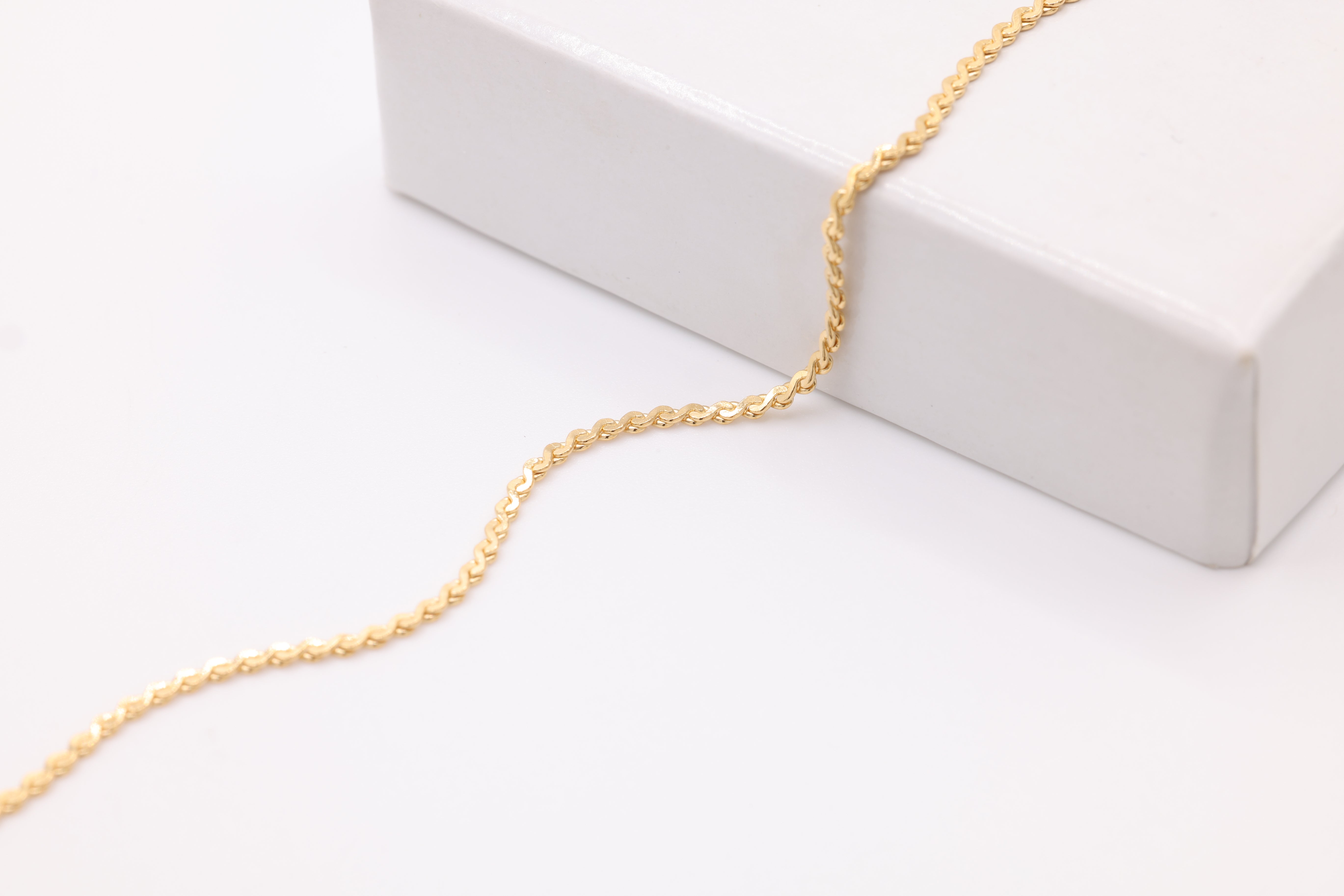 1.2mm Serpentine Chain, 14/20 Gold-Filled, Wholesale, Pay Per Foot, Jewelry Making Chain