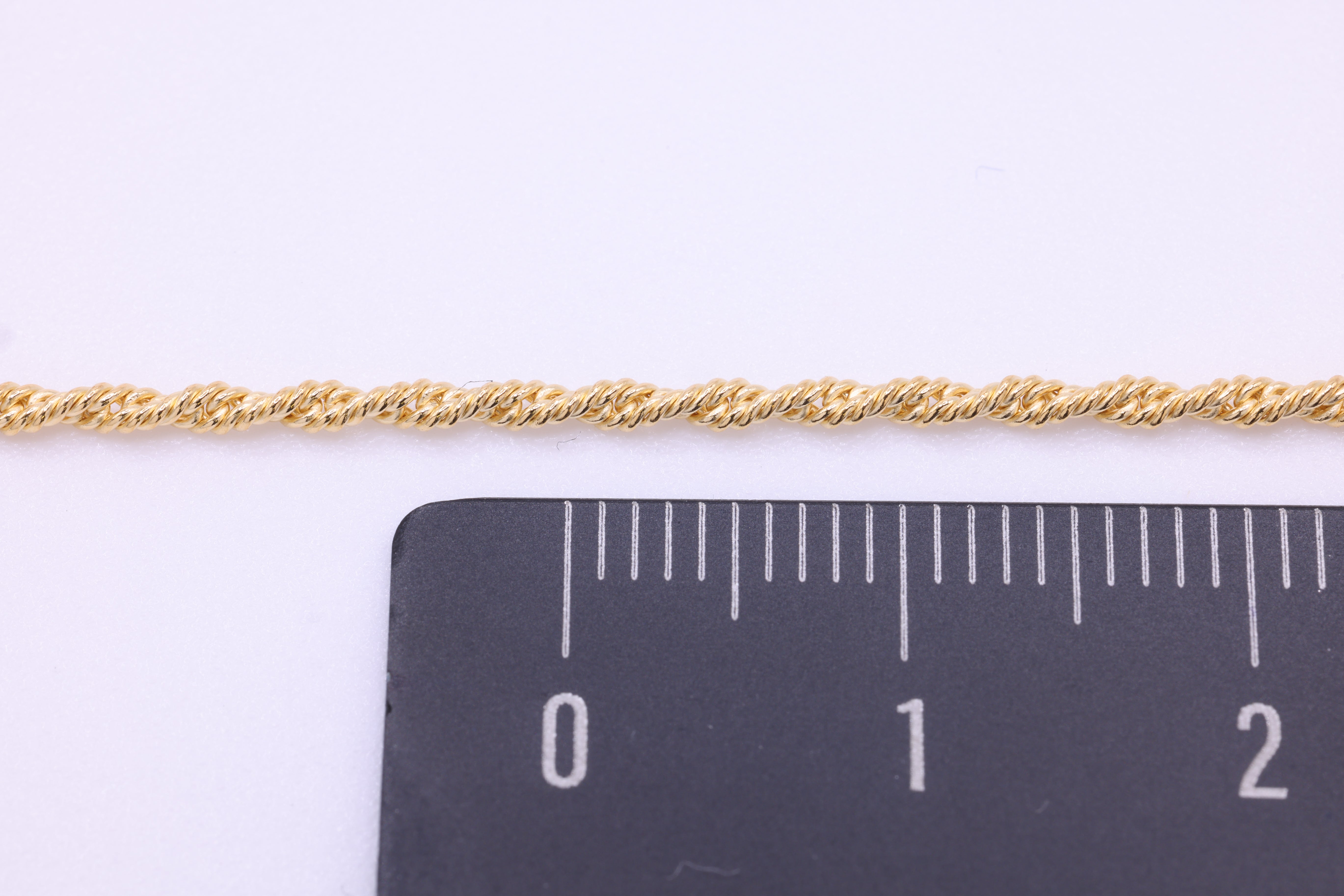 1.7mm Twisted Rope Chain, 14/20 Gold-Filled, Wholesale, Pay Per Foot, Jewelry Making Chain