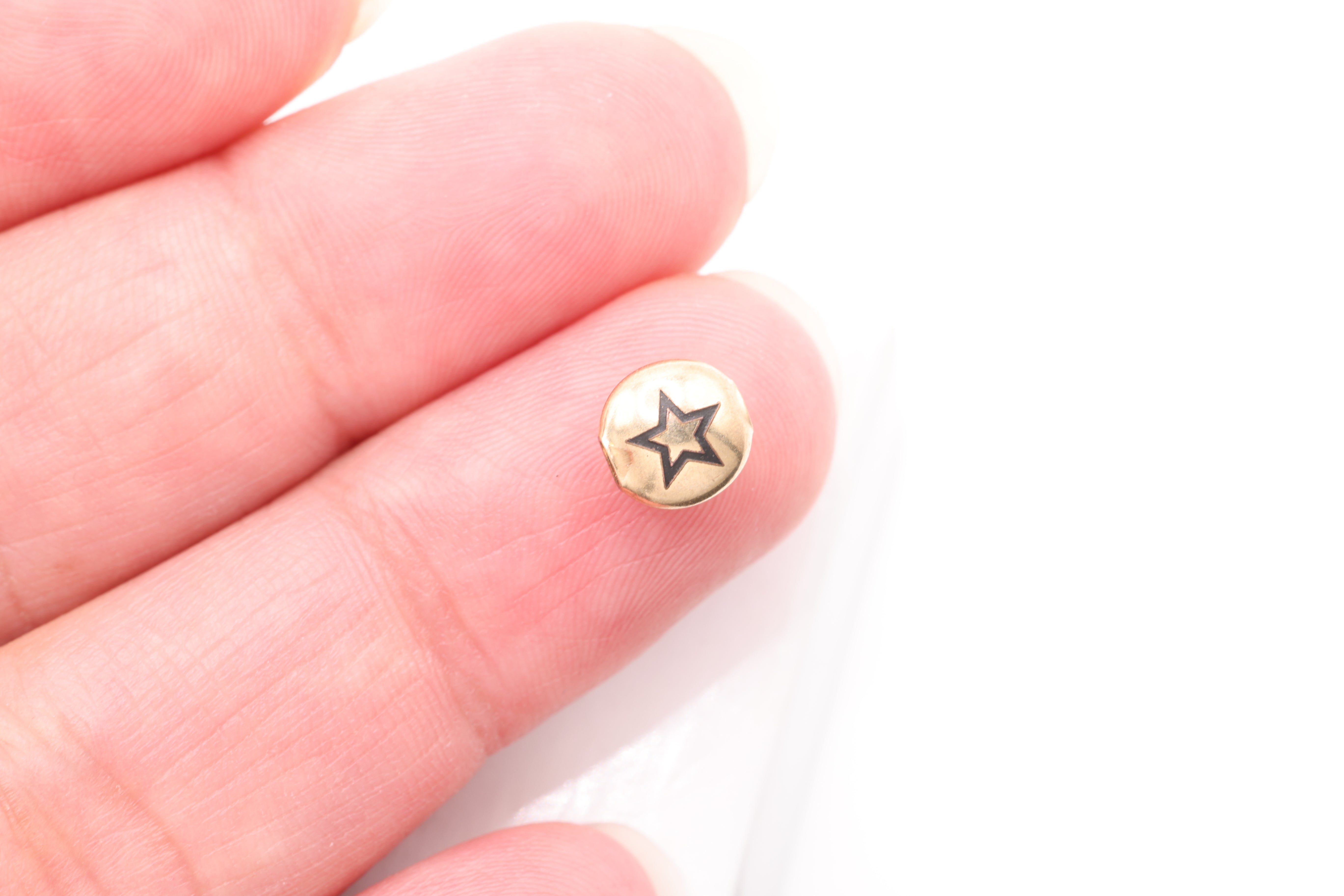 Star Bead Charm, 14/20 Gold-Filled, 7mm