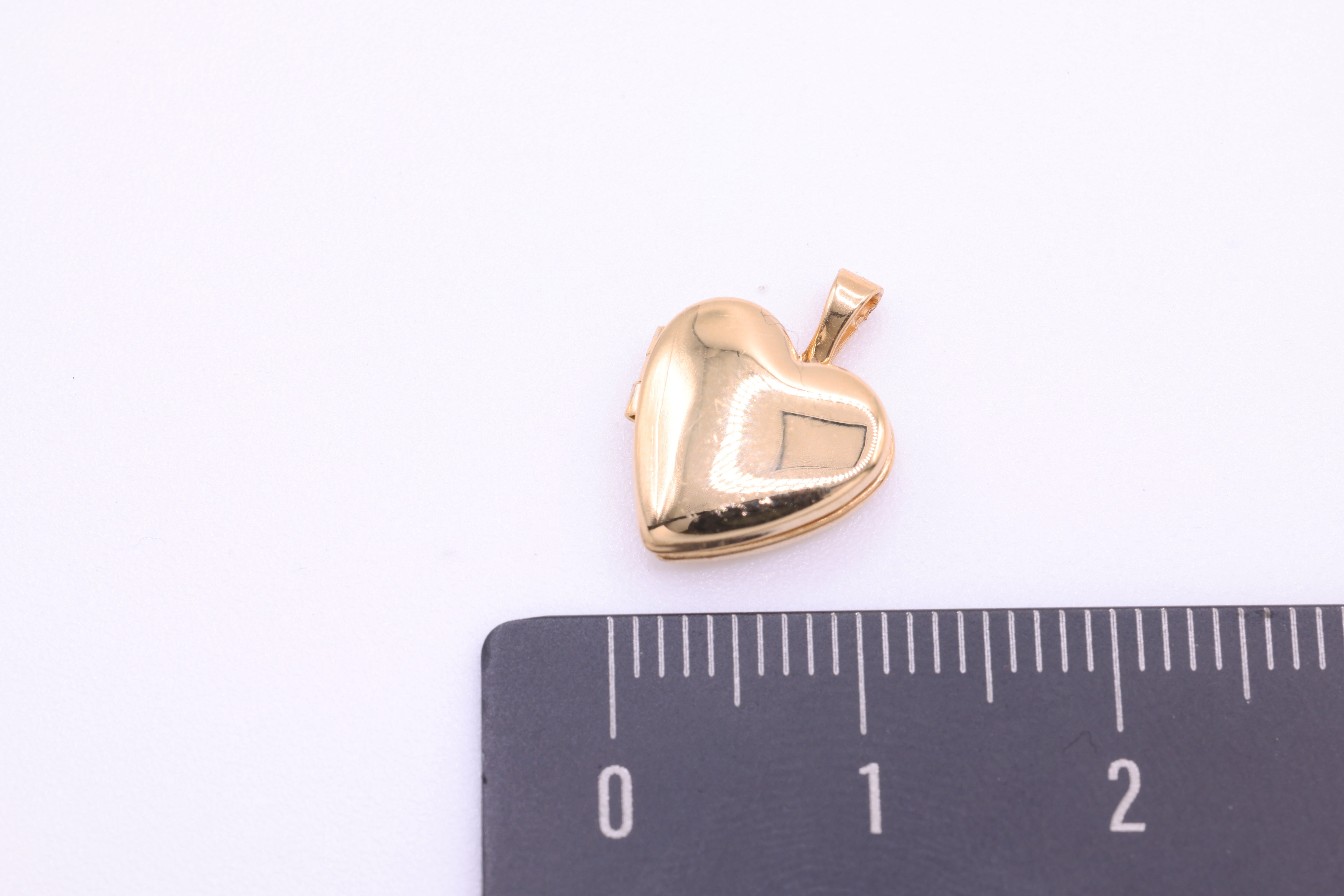 Heart Locket Pendant Charm, Wholesale, 14/20 Gold-Filled, 14mm x 11mm, DIY Jewelry Supplies