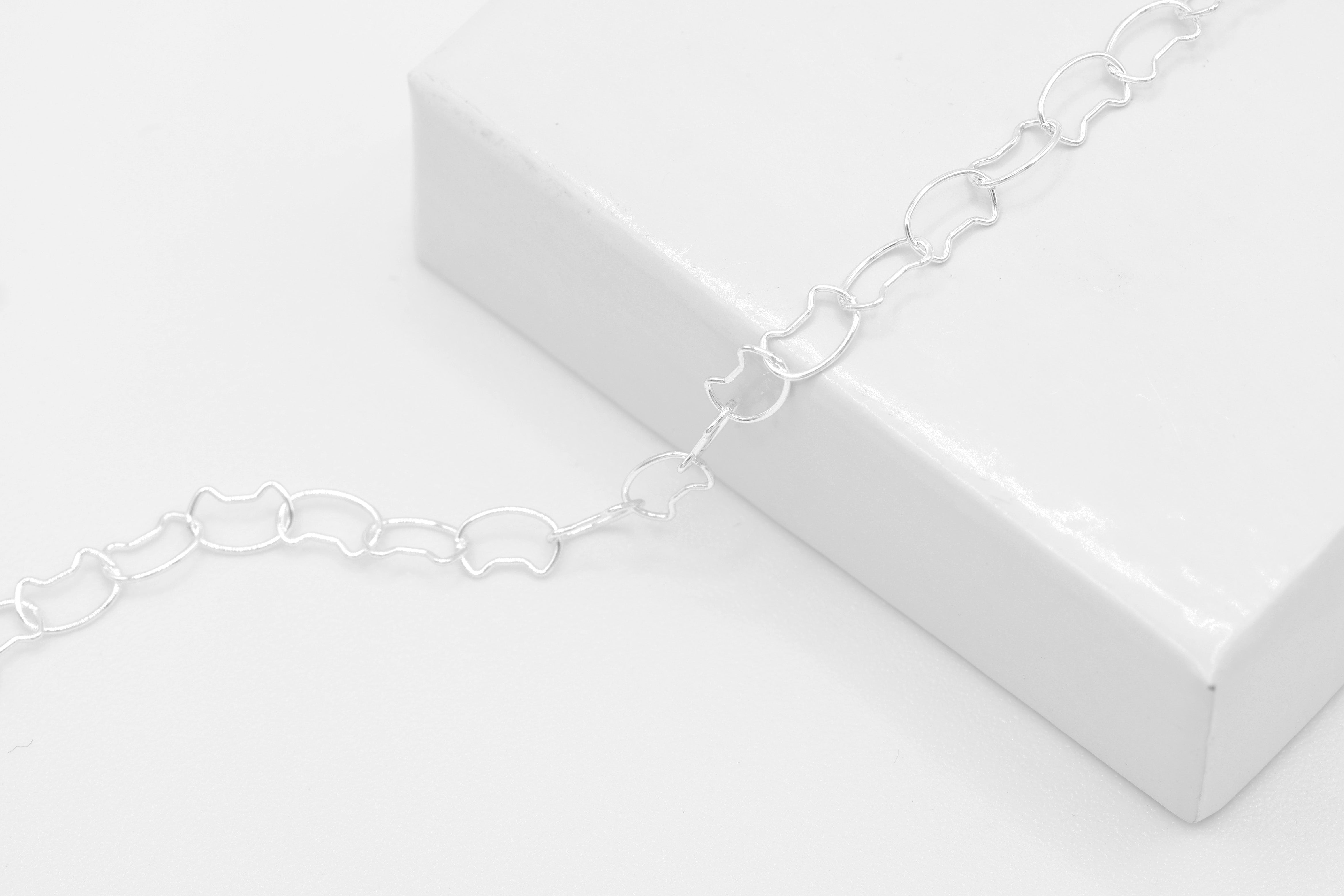 3.5mm x 5mm Cat Chain, 925 Sterling Silver, Wholesale, Pay Per Foot, Jewelry Making Chain