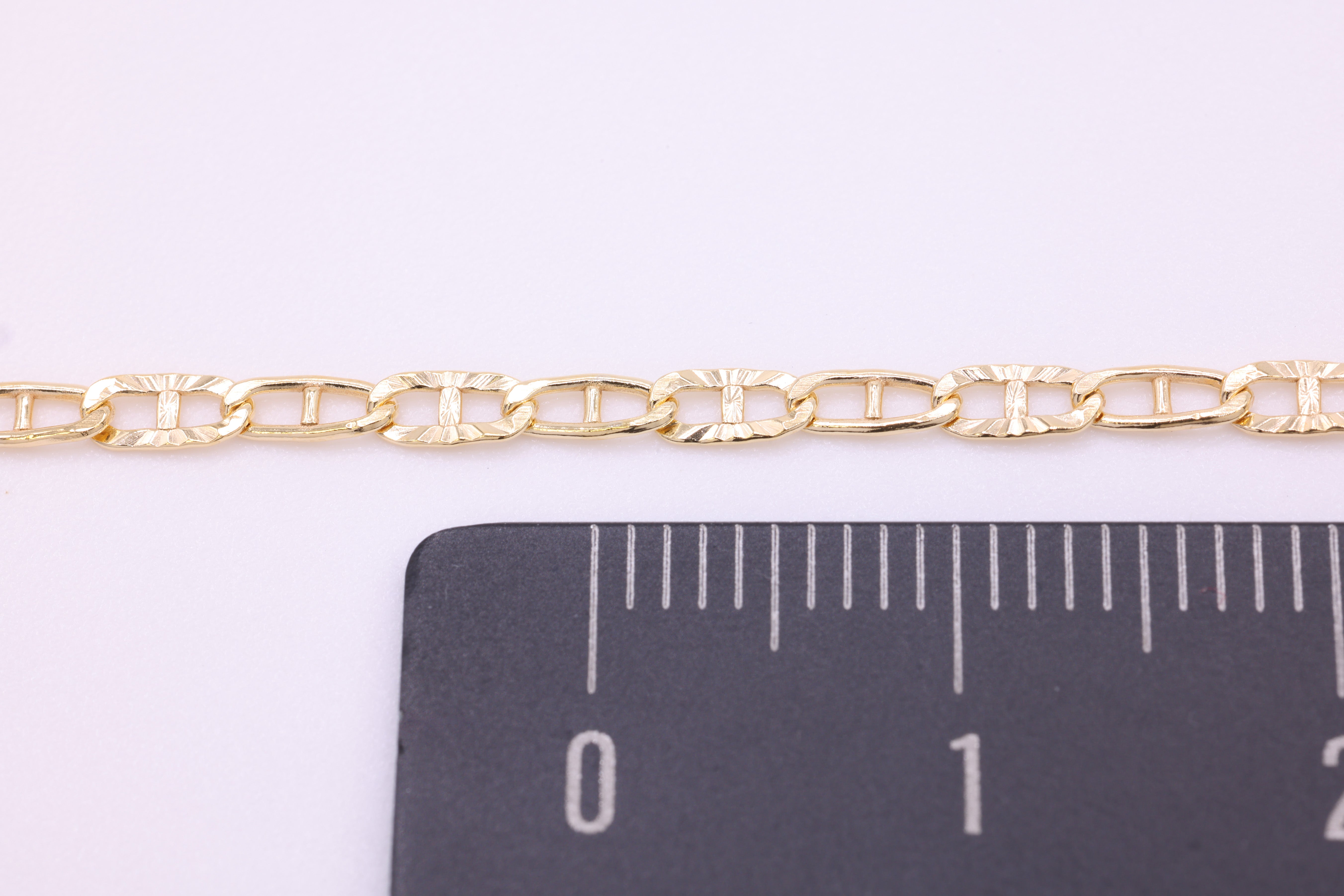 2mm x 4mm Anchor Starburst Chain, 14/20 Gold-Filled, Wholesale, Pay Per Foot, Jewelry Making Chain