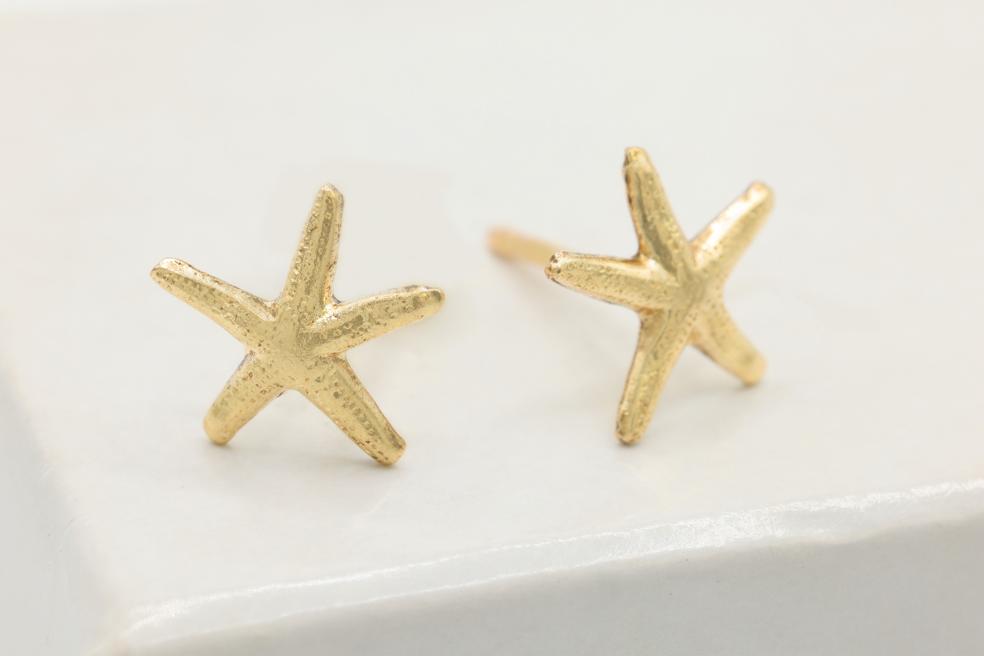 Starfish Stud Earring, 14/20 Gold-Filled, 7mm x 7mm, Wholesale, Pay Per Piece