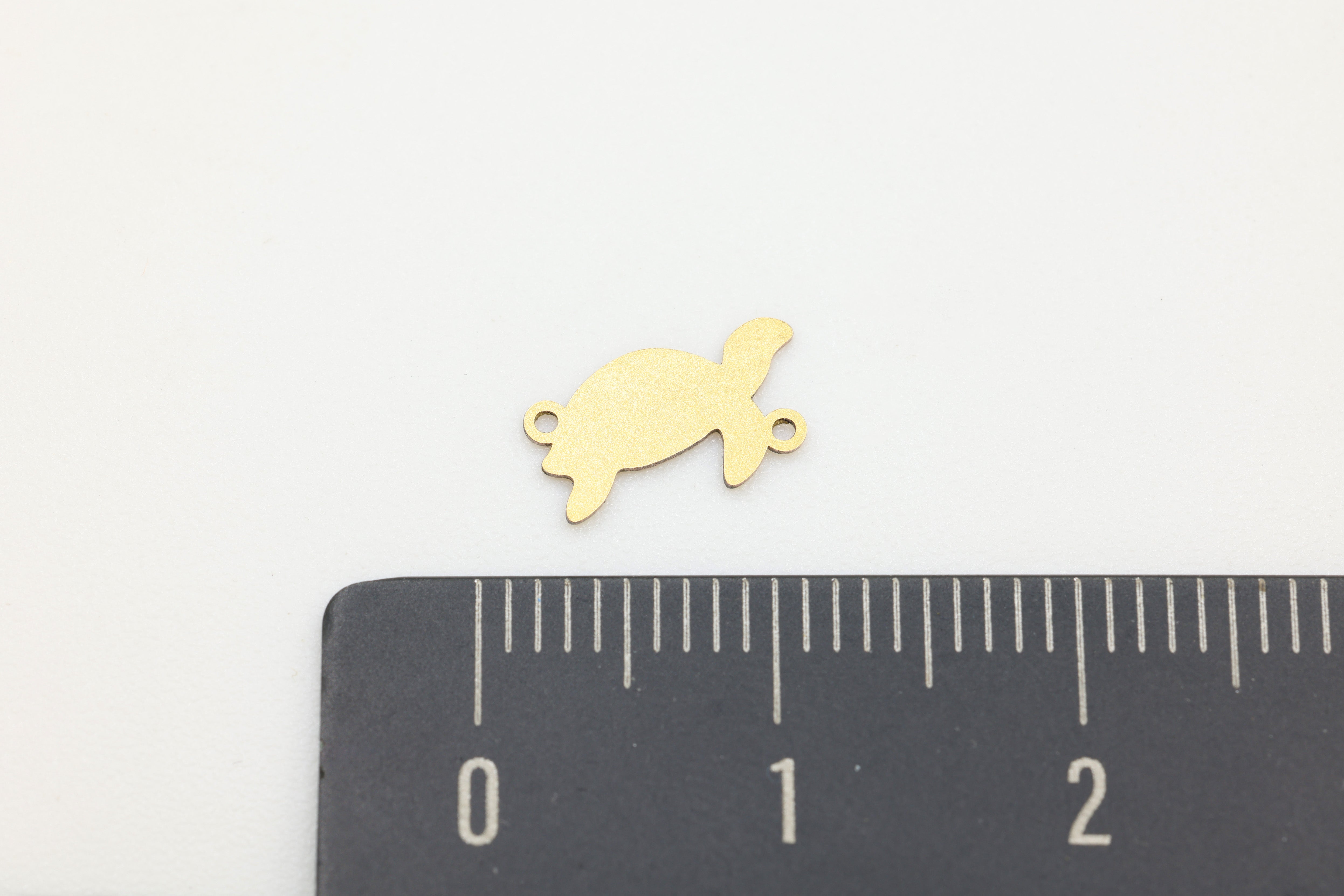 Turtle Connector Charm, 14/20 Gold-Filled, 10mm x 5mm, Wholesale, Sea Turtle, Jewelry Making Charm