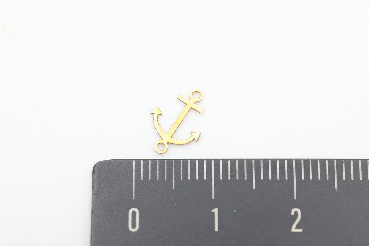 Anchor Connector Charm, 14/20 Gold-Filled, 10mm x 7mm, Wholesale, Sailor Anchor, Jewelry Making Charm