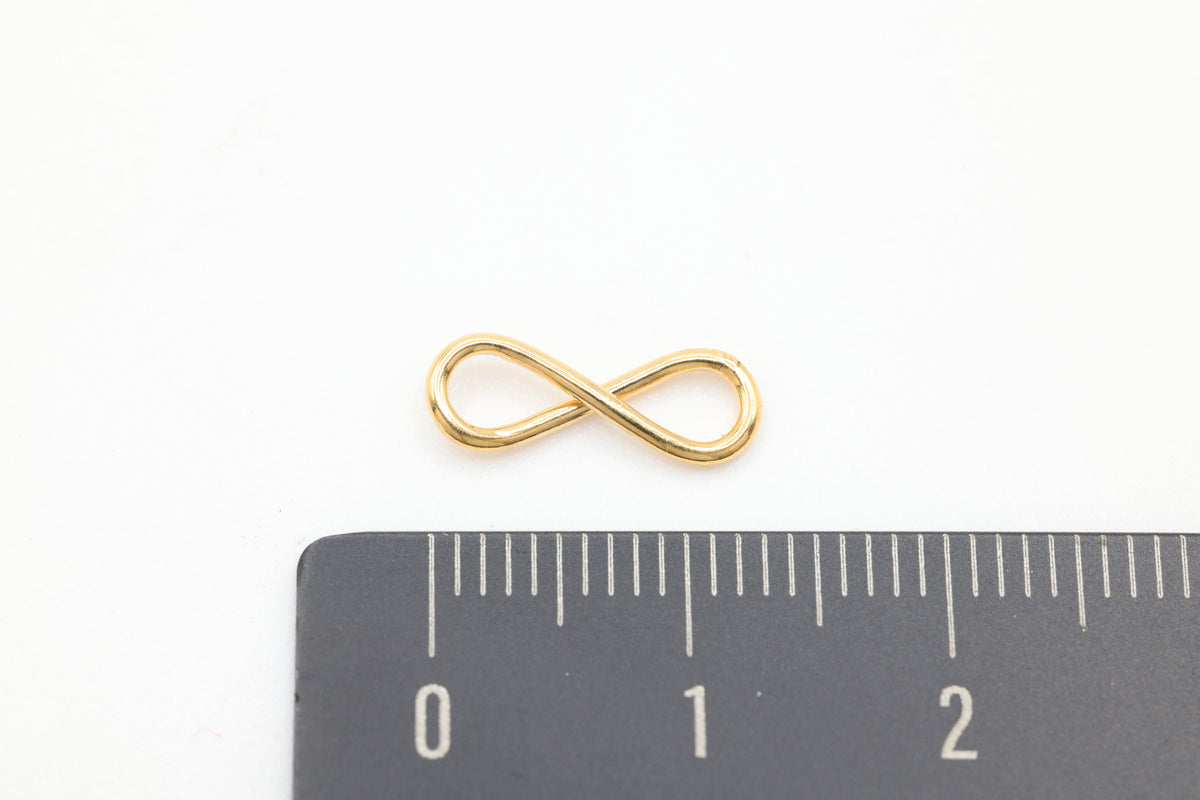 Infinity Connector Charm, 14/20 Gold-Filled, 13mm x 5mm, Wholesale, Jewelry Making Charm