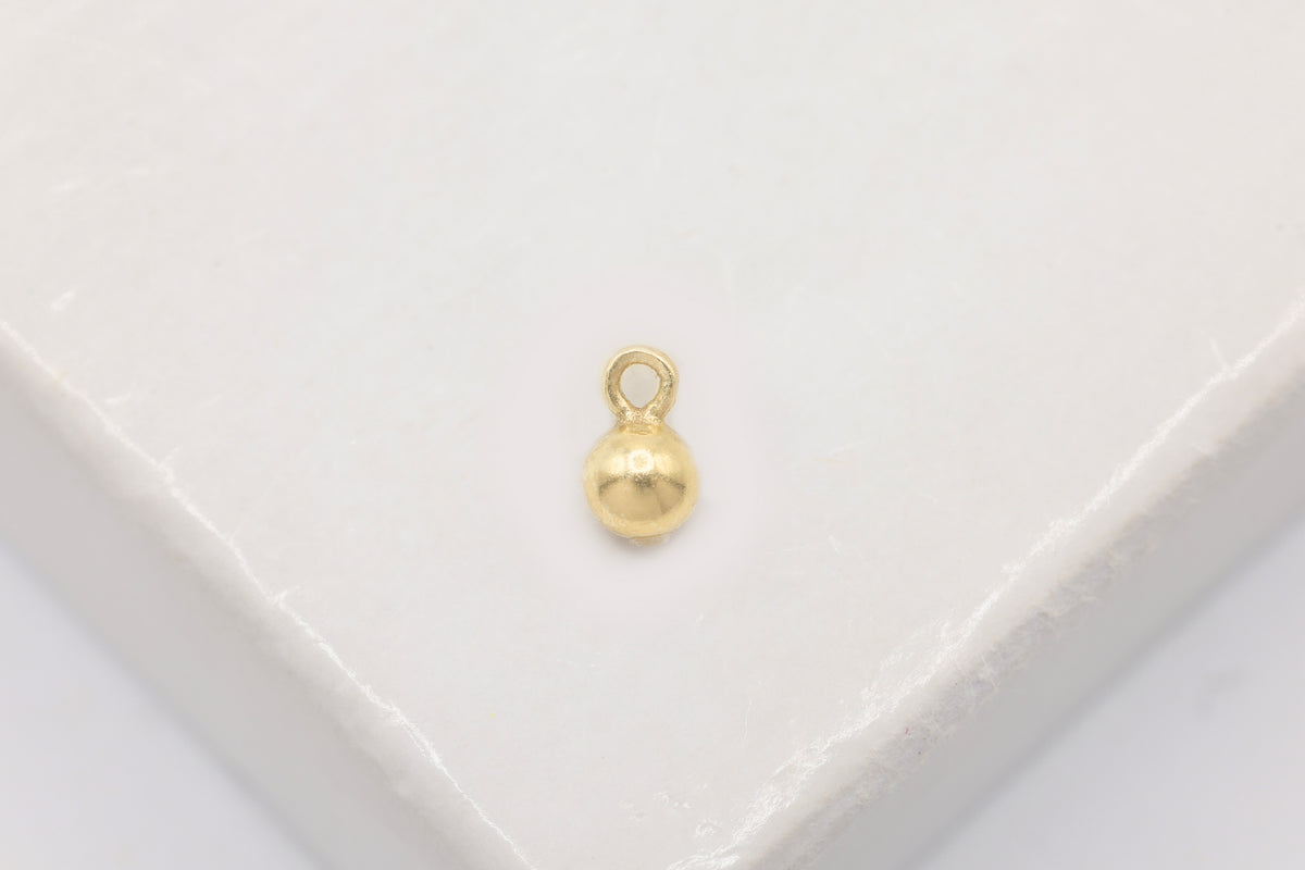 3mm Ball Drop Charm, 14/20 Gold-Filled, 3mm, Wholesale, Jewelry Making Charm
