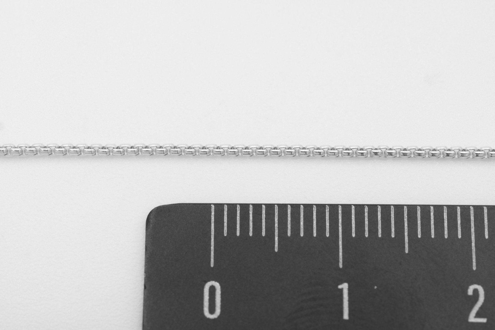 1mm Venetian Box Chain, 925 Sterling Silver, Wholesale, Pay Per Foot, Jewelry Making Chain - HarperCrown