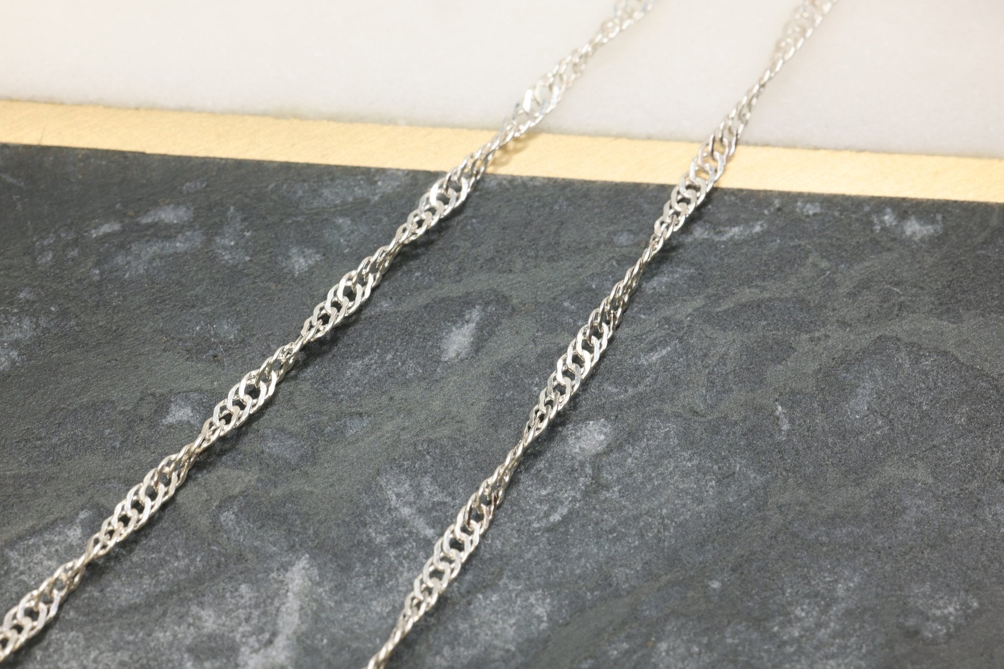 2.3mm Double Rope Chain, 925 Sterling Silver, Wholesale, Pay Per Foot, Jewelry Making Chain - HarperCrown