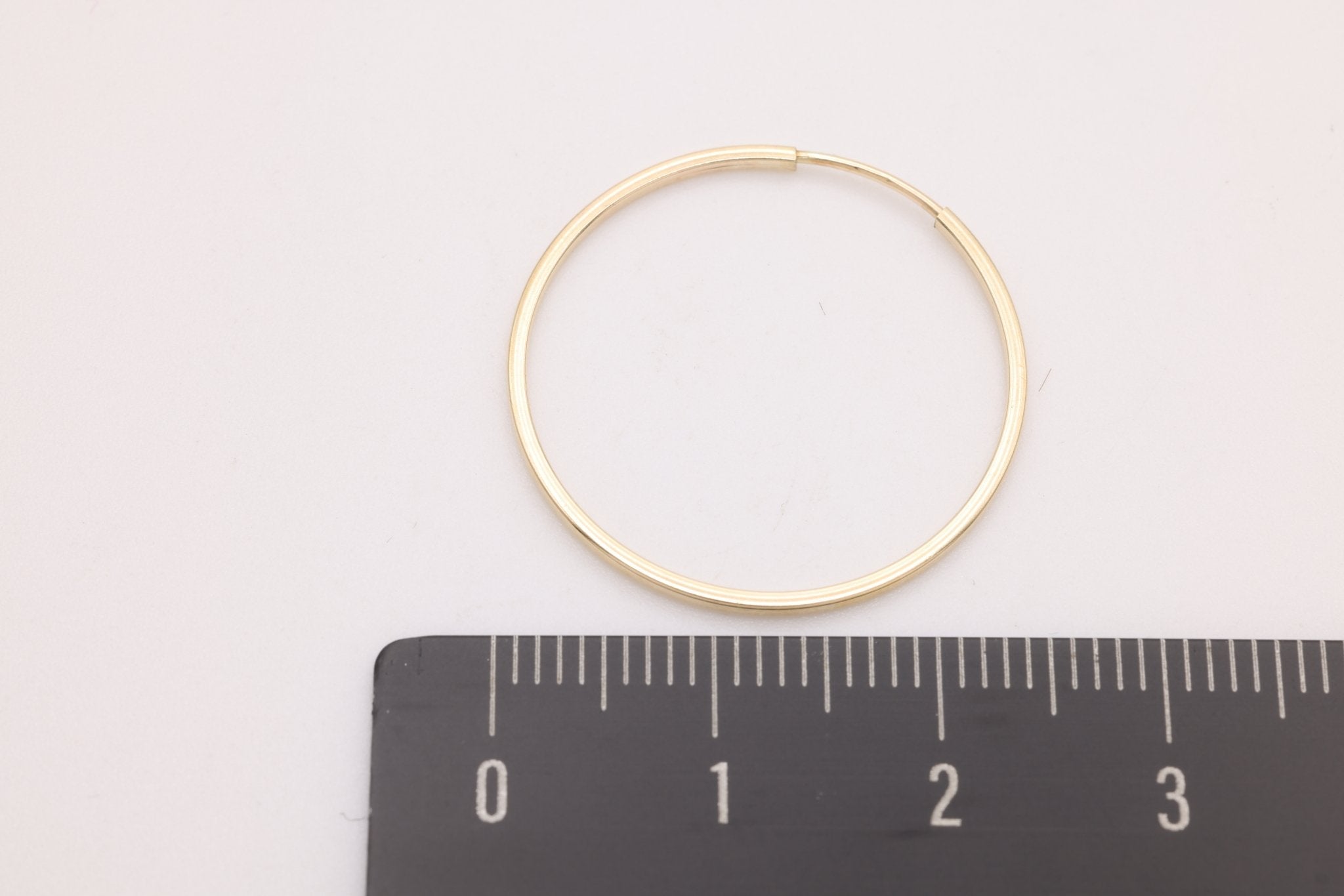 23mm Endless Hoop Earrings, 14K Gold - Filled, Minimalist Delicate Earrings, Wholesale Jewelry Earrings - HarperCrown