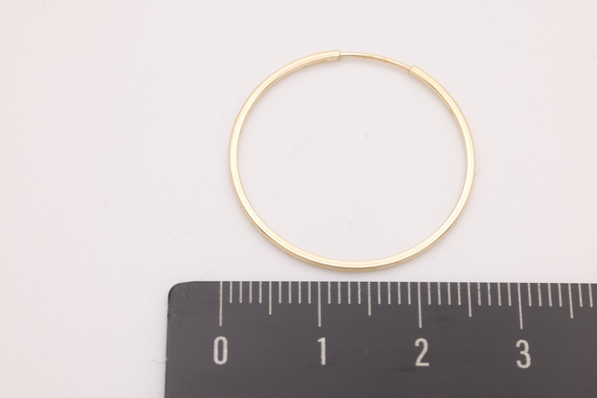 25mm Endless Hoop Earrings, 14K Gold - Filled, Minimalist Delicate Earrings, Wholesale Jewelry Earrings - HarperCrown