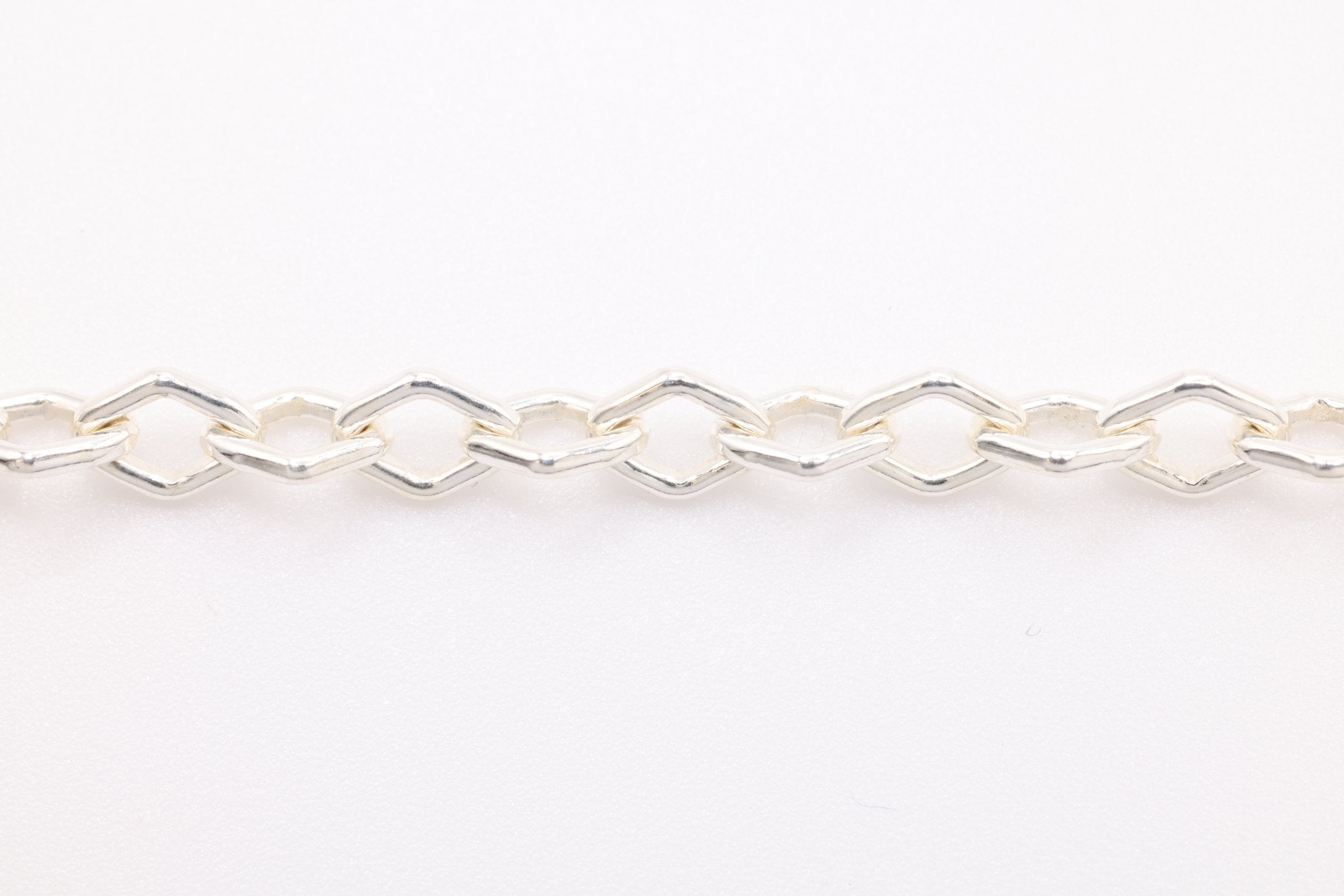 2mm Diamond Cable Chain, Sterling Silver, Bulk DIY Spool Pay Per Foot Jewelry Making Chain - HarperCrown
