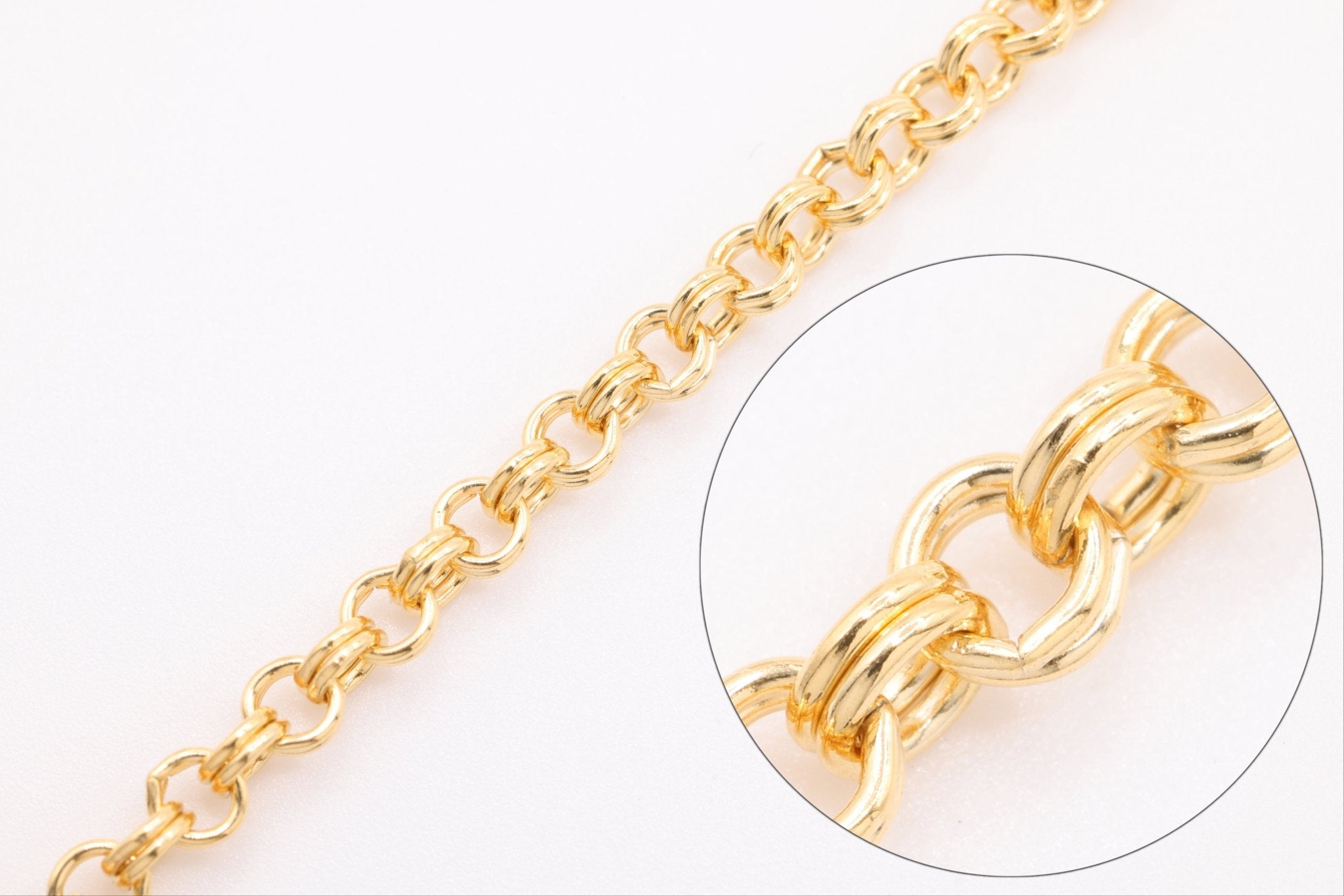 Jewelry Yellow Gold Filled Chain Gold Filled Chain 16 Inch 14/20