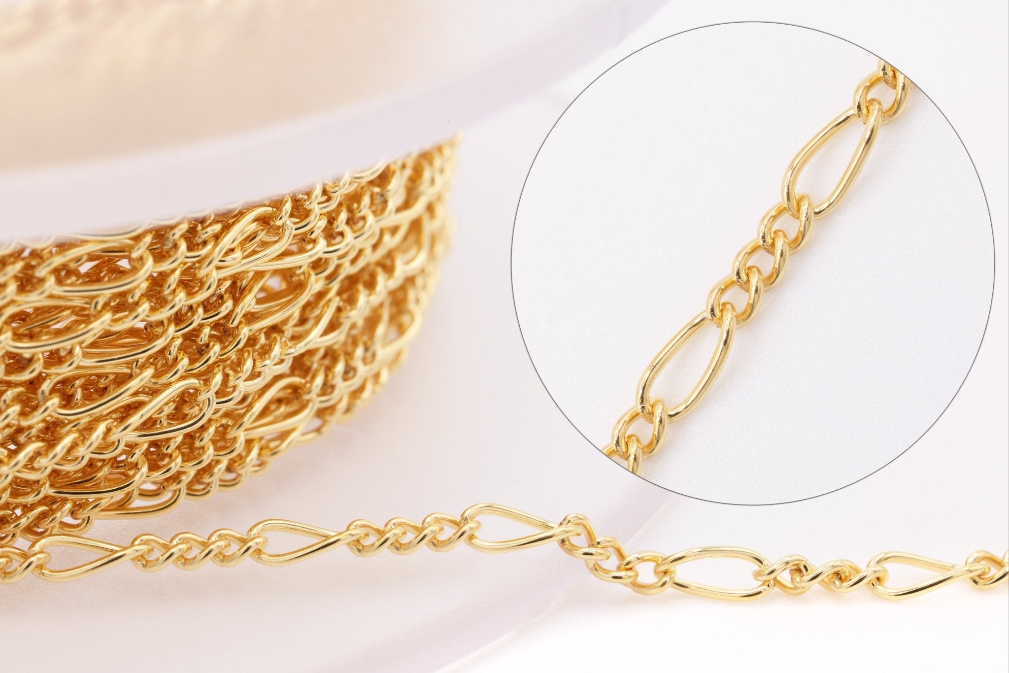 2mm Figaro Necklace, 14/20 Gold - Filled, Wholesale, Finished and Ready to Wear - HarperCrown
