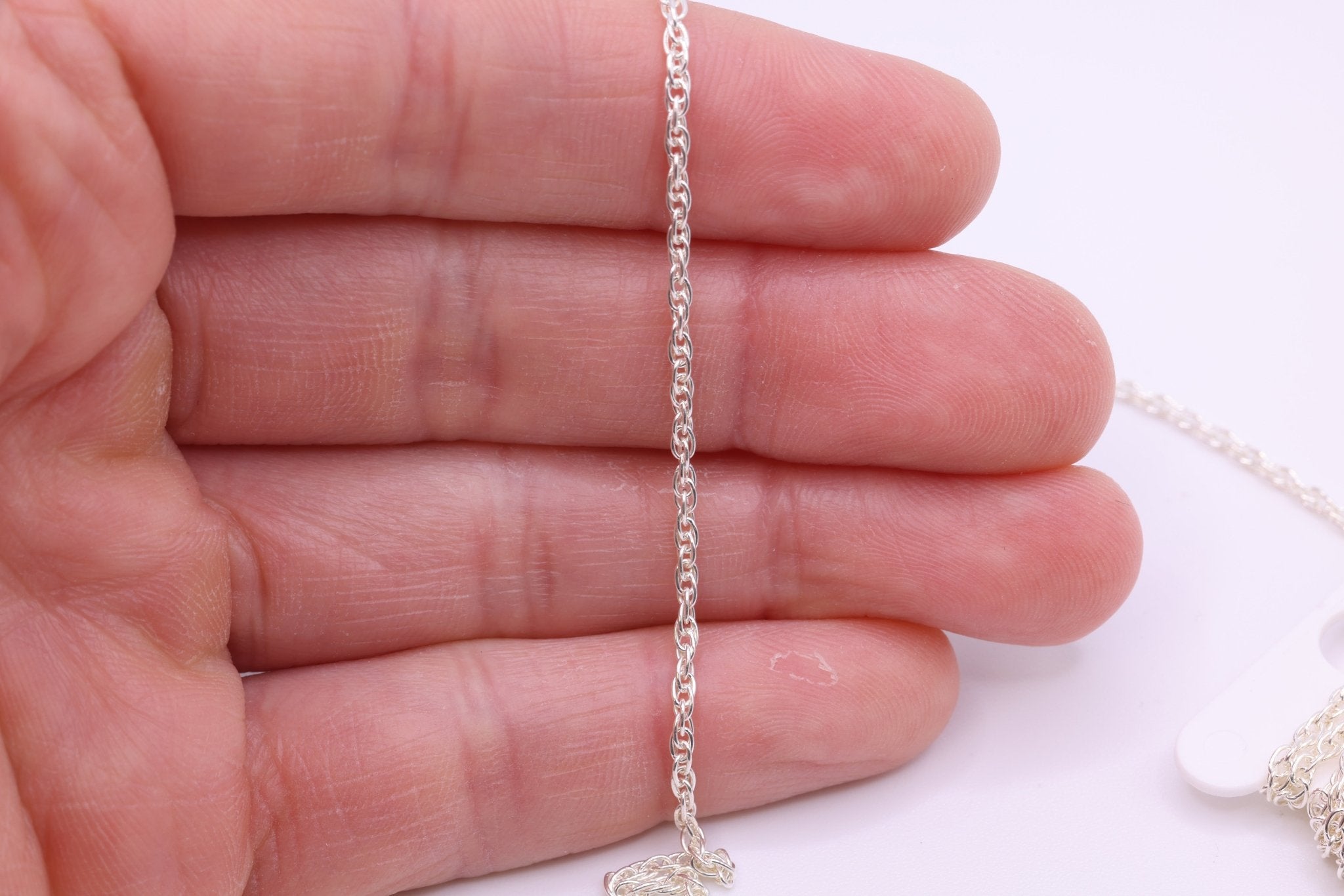 2mm Rope Chain, 925 Sterling Silver, Wholesale, Pay Per Foot, Bulk Uncut Spools For Jewelers - HarperCrown