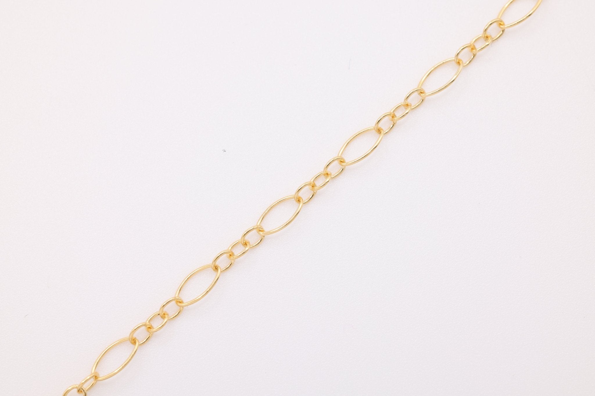 2mm x 4mm Long & Short Oval Chain, 14/20 Gold - Filled - HarperCrown