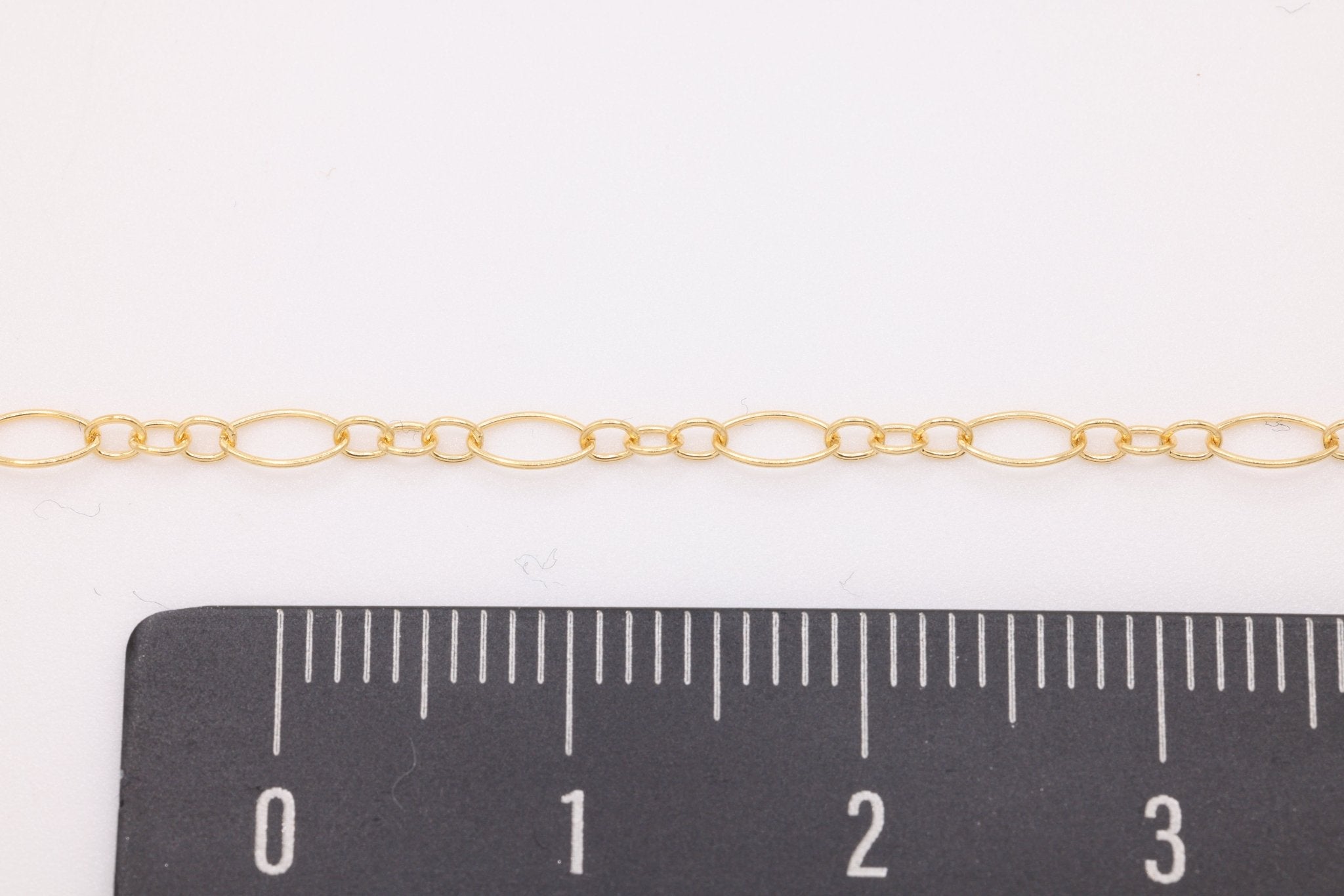 2mm x 4mm Long & Short Oval Chain, 14/20 Gold - Filled - HarperCrown
