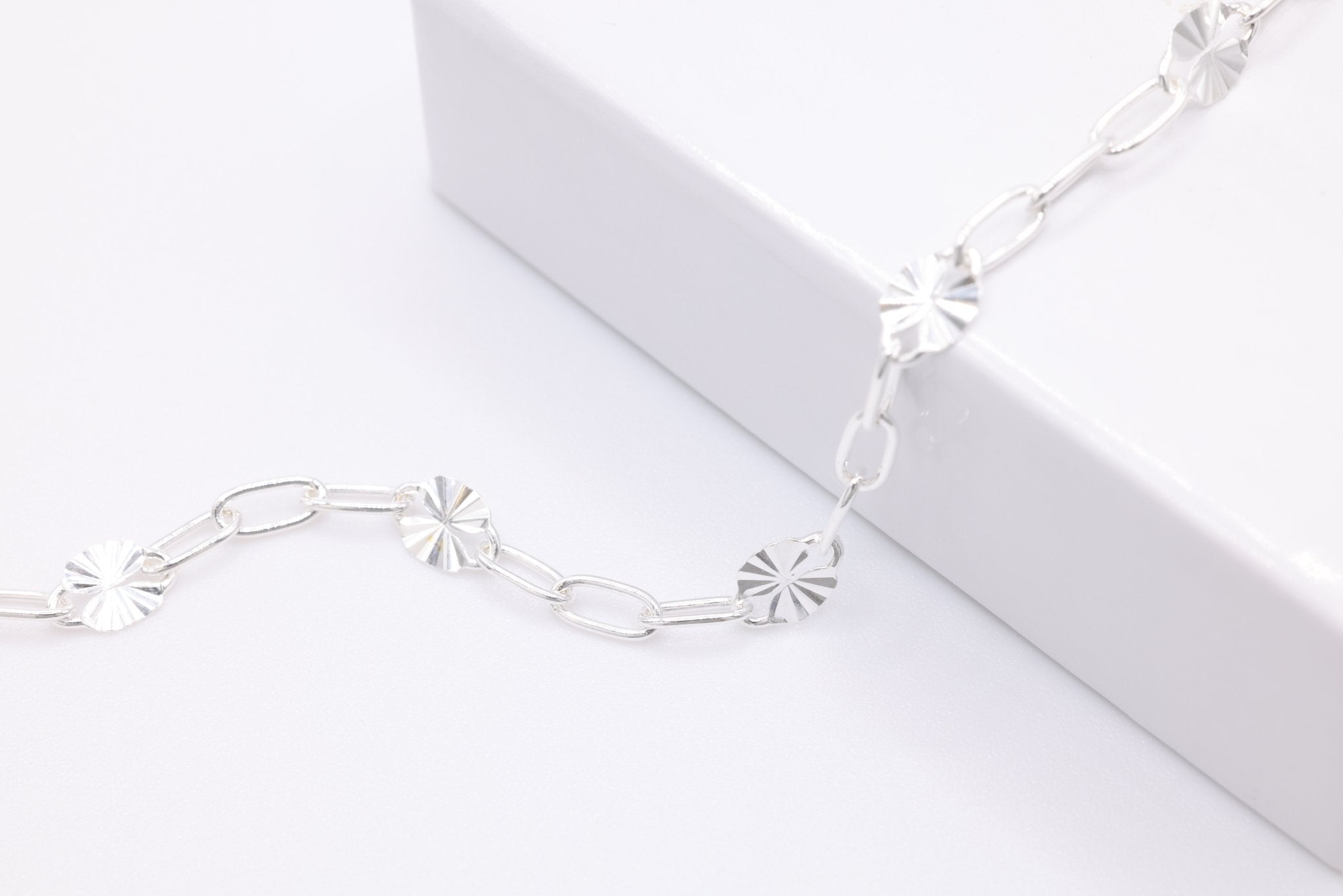 3.3mm Starburst Diamond Cut Chain, 14K Gold-Filled, Pay Per Foot, Jewelry Making Chain - HarperCrown