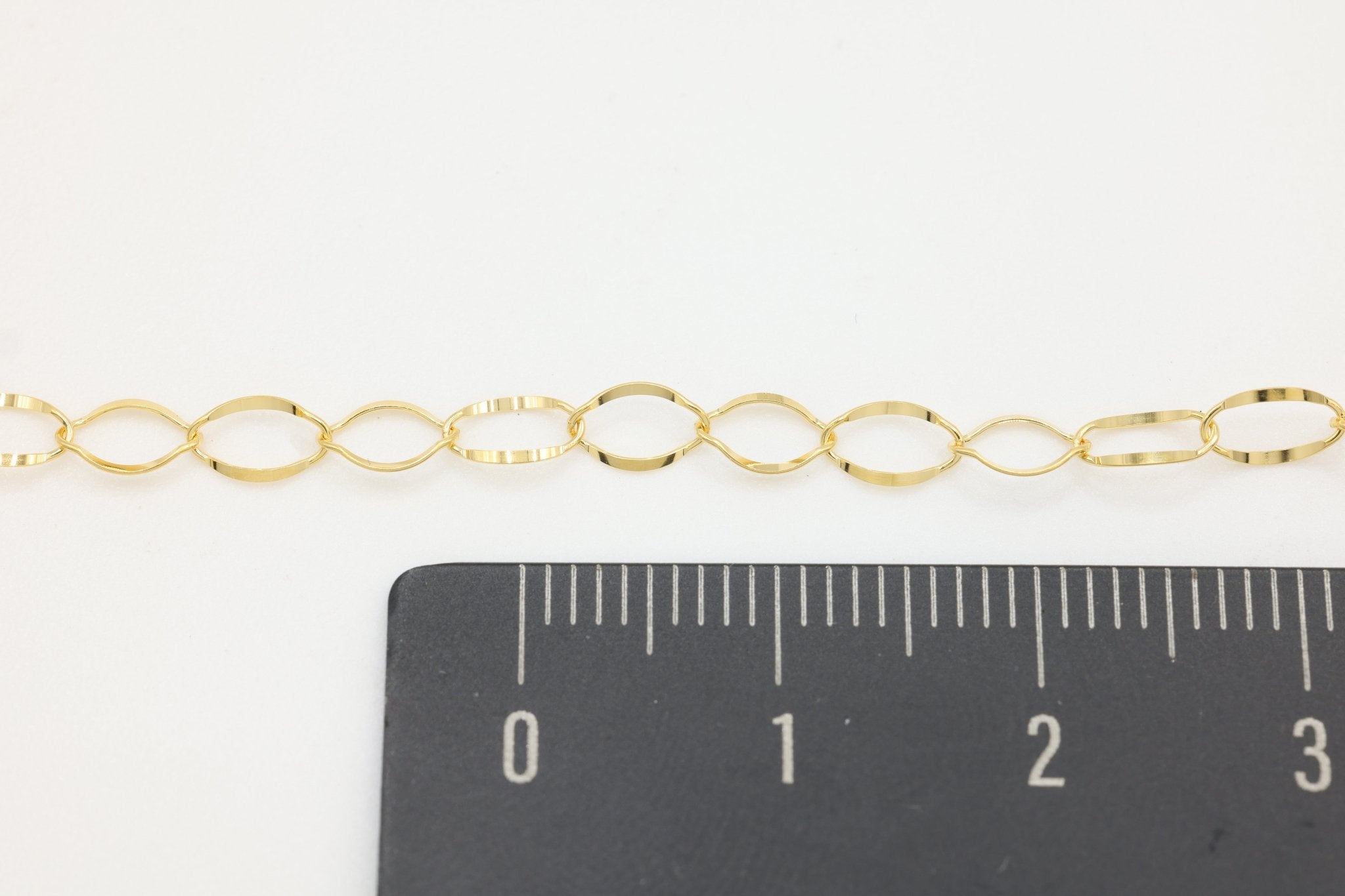 3.5mm Oval Frill Cable Chain, 14/20 Gold-Filled, Wholesale, Pay Per Foot, Jewelry Making Chain - HarperCrown