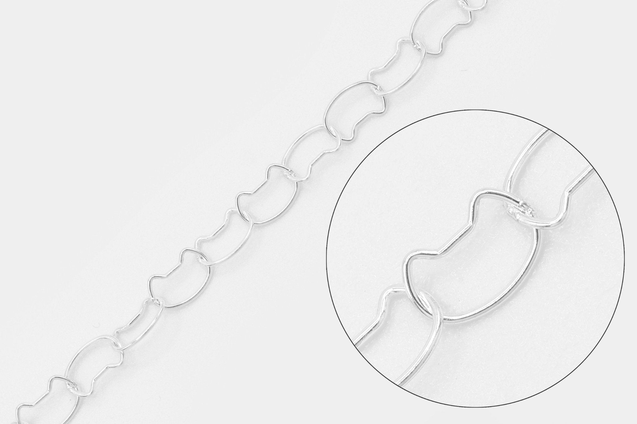 3.5mm x 5mm Cat Chain, 925 Sterling Silver, Wholesale, Pay Per Foot, Jewelry Making Chain - HarperCrown