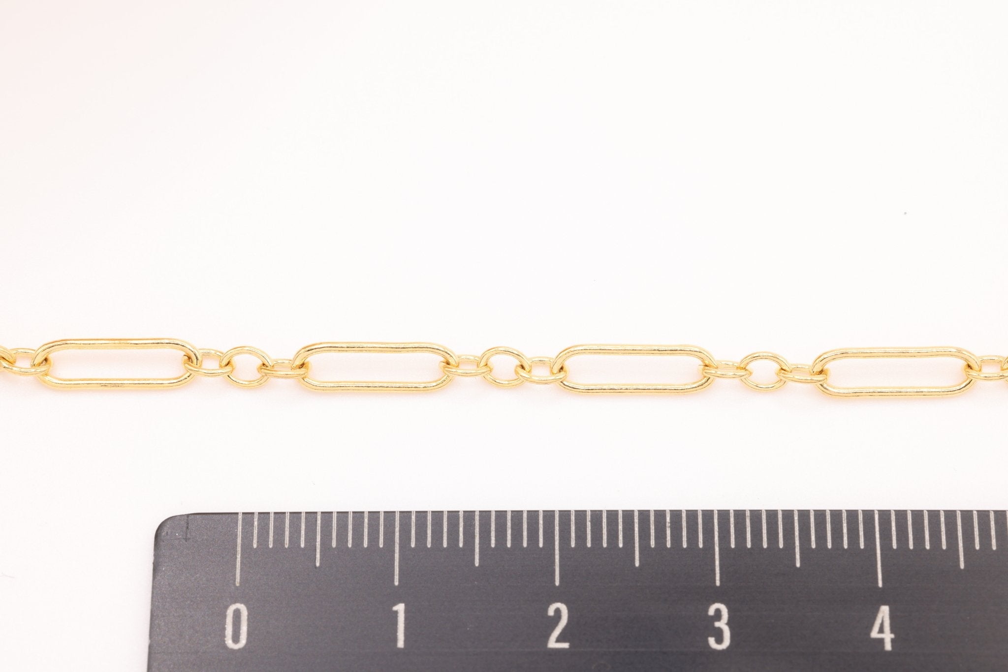 3mm Long & Short Cable Chain, Gold - Filled or Sterling Silver, Bulk Pay Per Foot Uncut Spools For Jewelers - HarperCrown