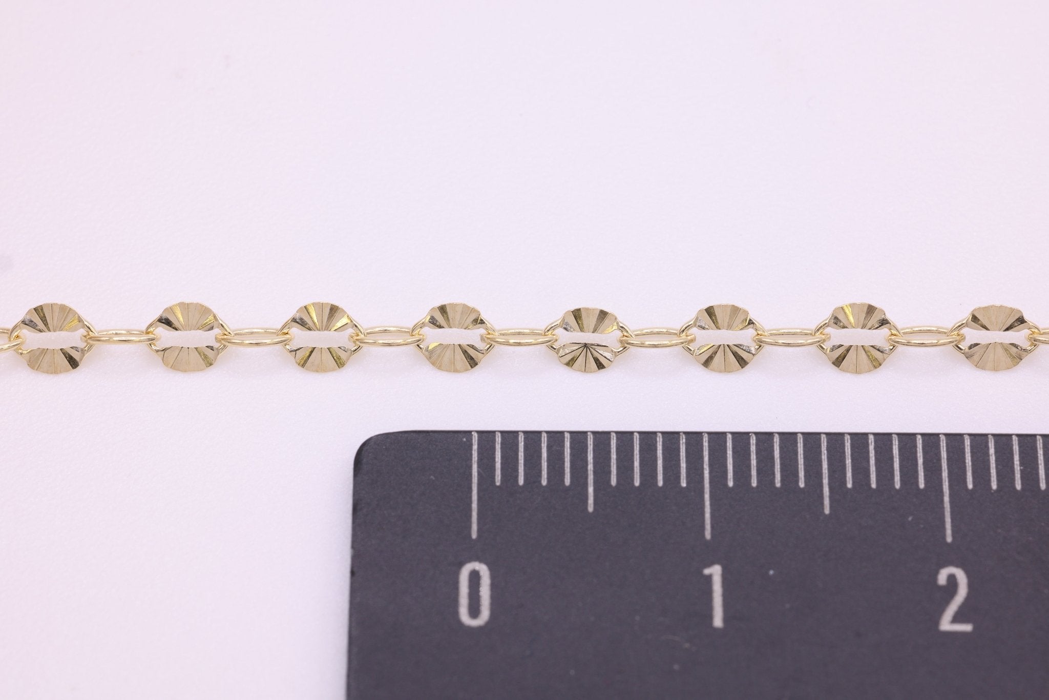 3mm x 4mm Starburst Chain, 14/20 Gold - Filled, Wholesale, Pay Per Foot, Jewelry Making Chain - HarperCrown