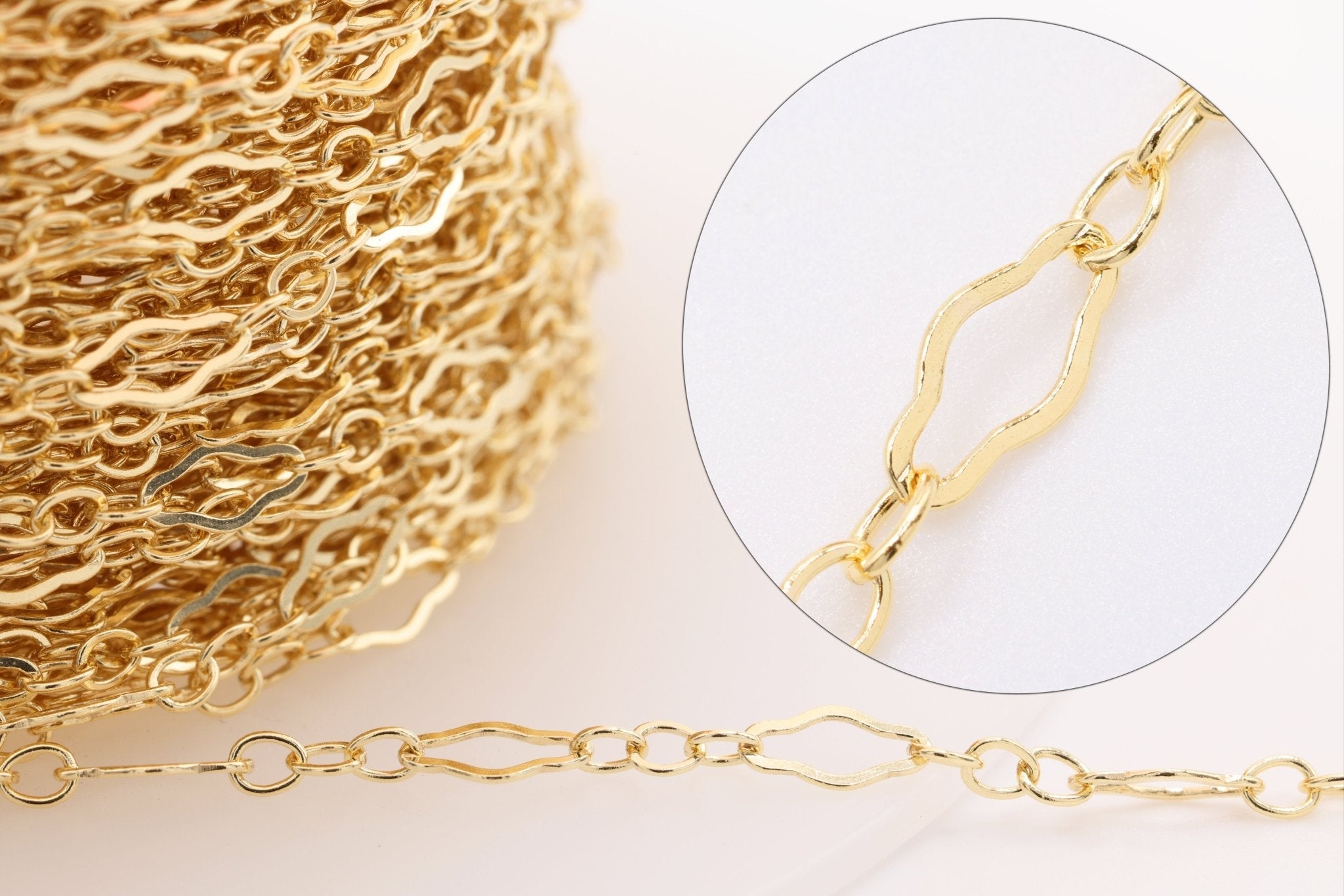 3mm x 5mm Long & Short Necklace, 14/20 Gold - Filled, Wholesale, Finished and Ready to Wear - HarperCrown